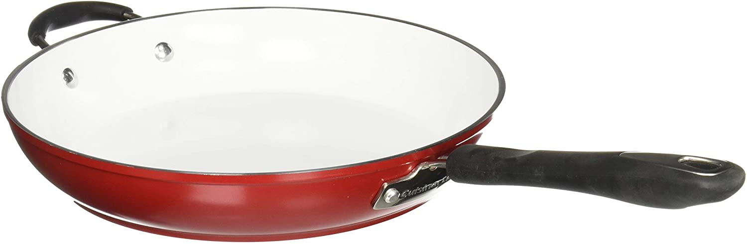 Cuisinart Elements Skillet: 30cm, white ceramic non-stick | 5922-30HR - Inhomebuy