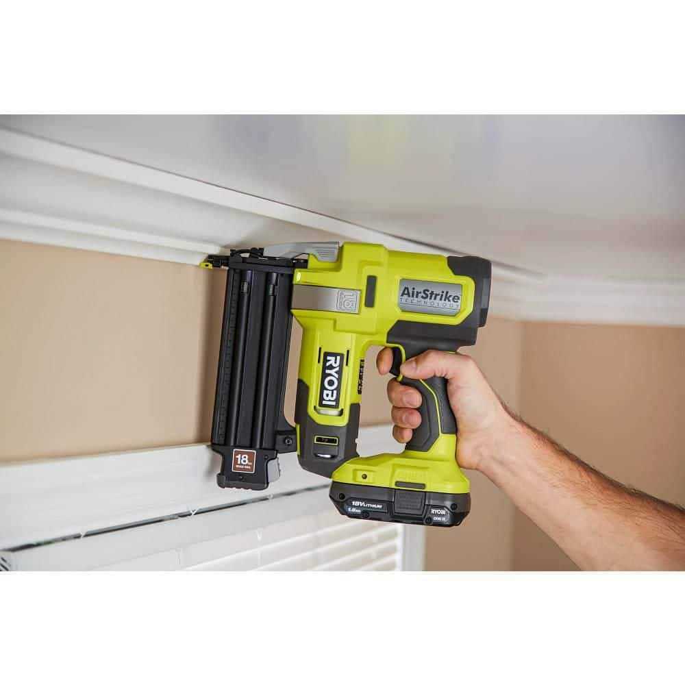 RYOBI ONE+ 18V 16-Gauge Cordless AirStrike Finish Nailer - Inhomebuy