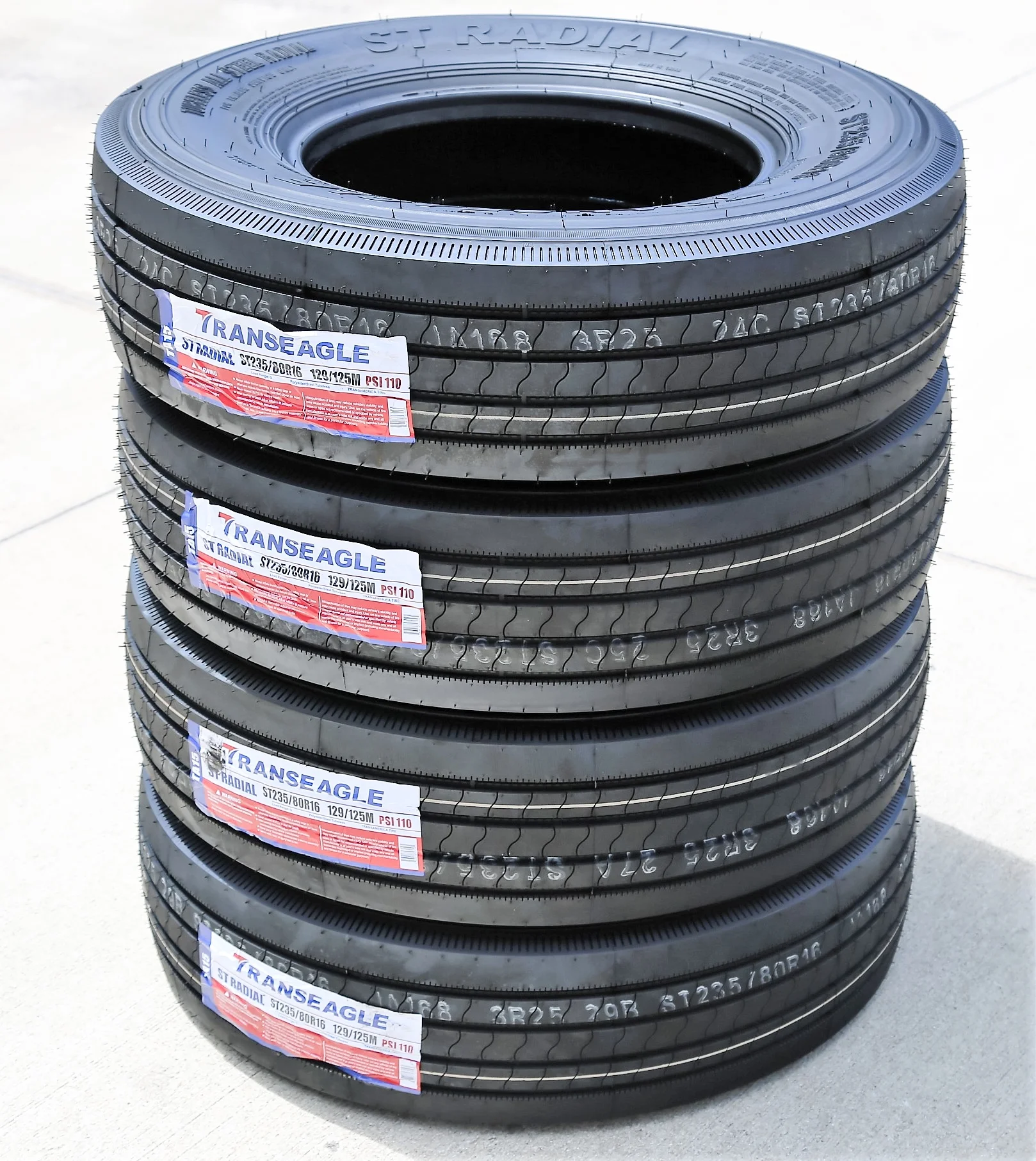Transeagle All Steel ST Radial ST 235/80R16 Load G (14 Ply) Trailer Tire - Inhomebuy