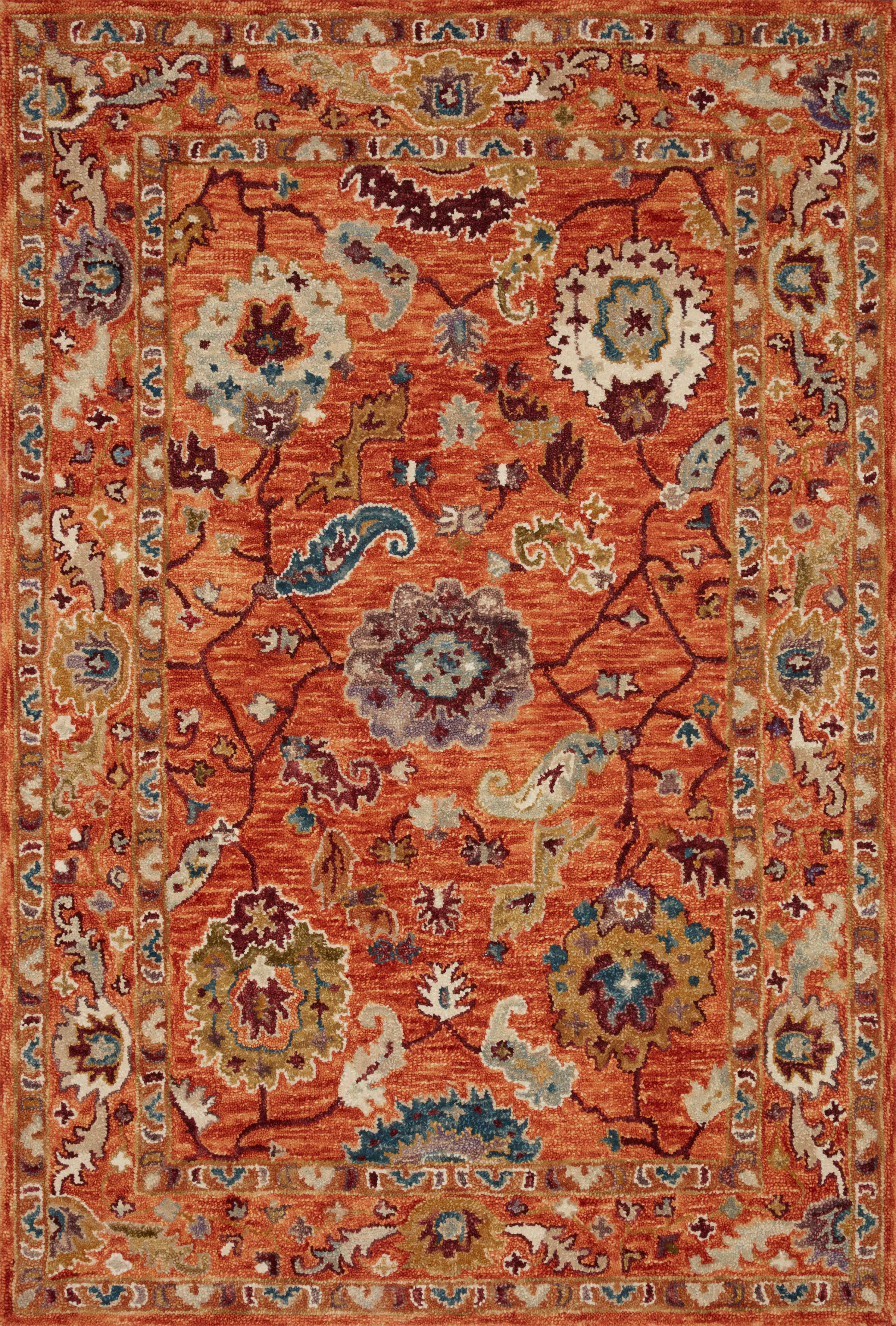 Loloi Rugs Padma Collection Rug in Orange, Multi - 8'6