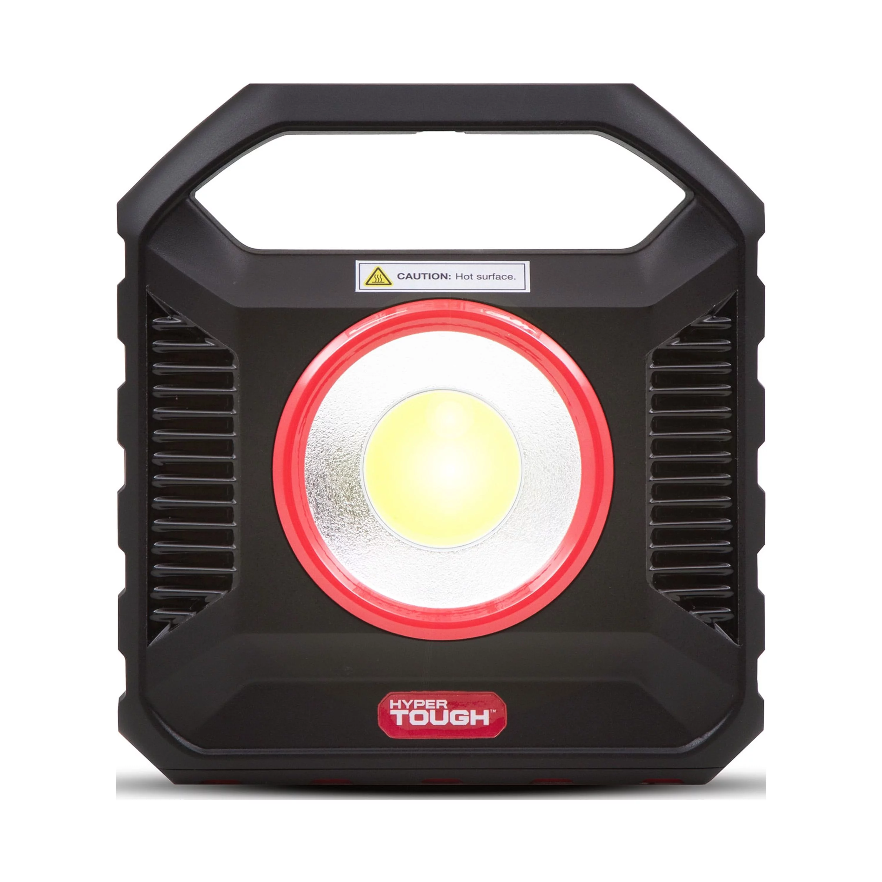 Hyper Tough 2300 Lumen LED Rechargeable Portable Work Light, Red, Black, 3 Modes - Inhomebuy