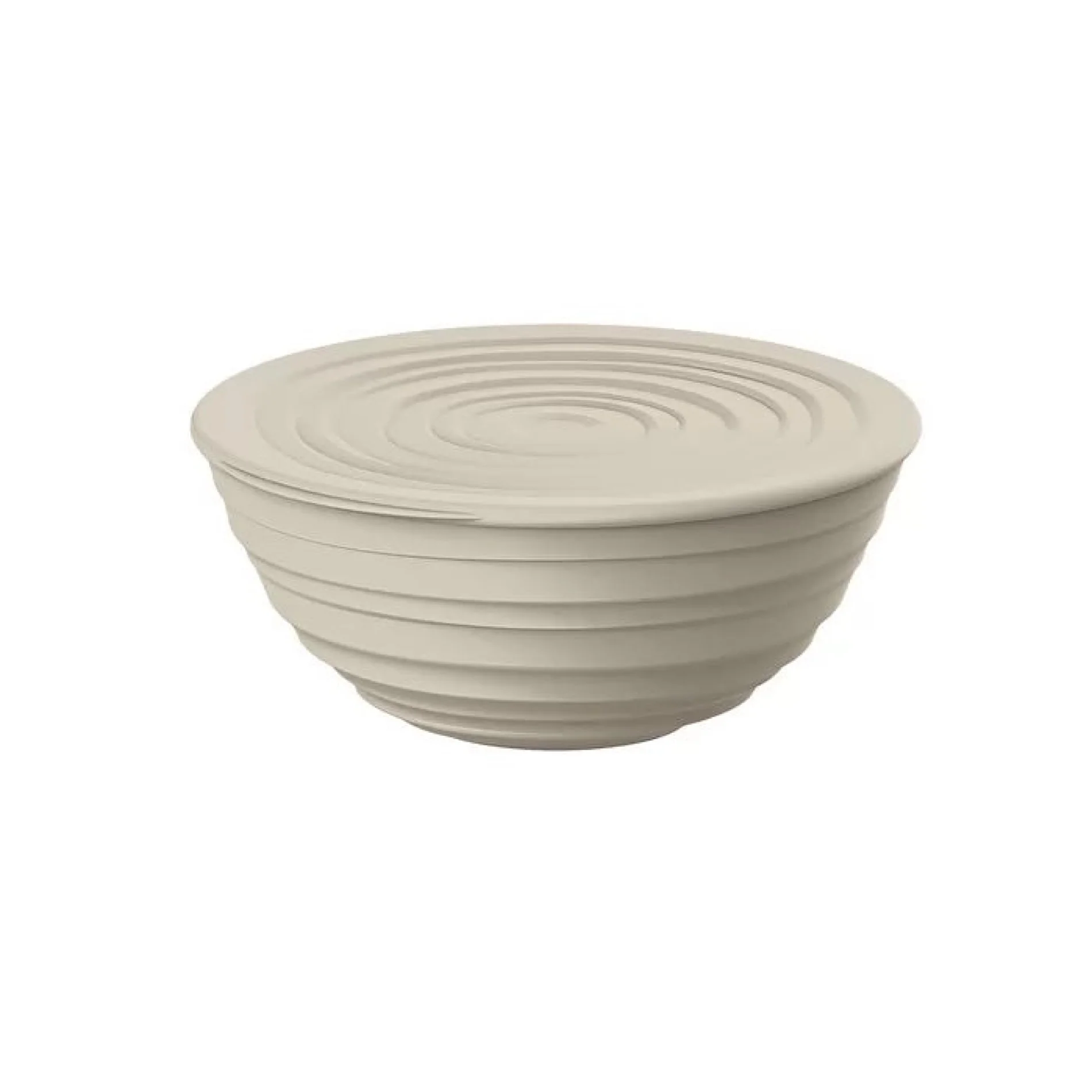 M Bowl With Lid Taupe - Inhomebuy