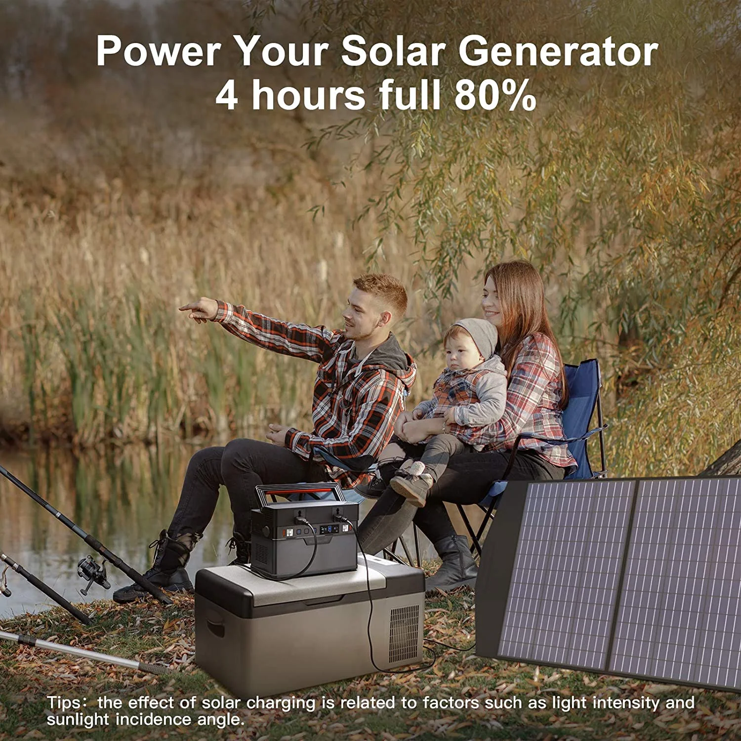 ALLPOWERS 288Wh 300W Portable Power Station with 100W Foldable Solar Panel, S300 Solar Generator Kit, Backup Battery for Camping Travel off-Grid [Shipping Separately] - Inhomebuy