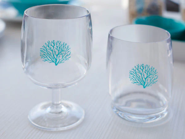 Mare - Stackable Glass - Ecozen - Blue - Set 6 pcs - Inhomebuy