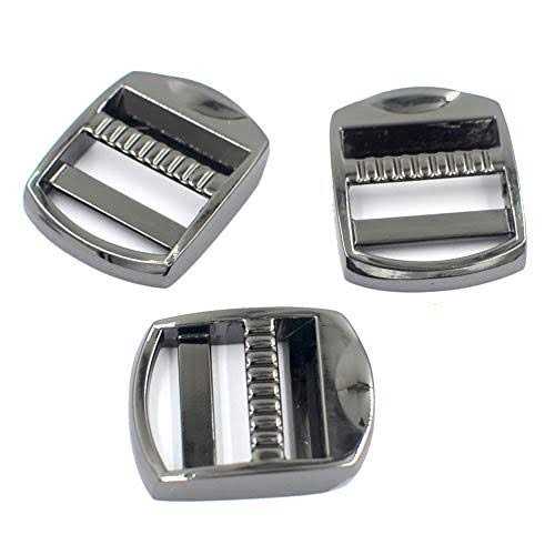 DGOL 10 pcs Heavy Zinc Alloy Ladder Lock Slider Metal Adjustable Webbing Release Buckles - Inhomebuy