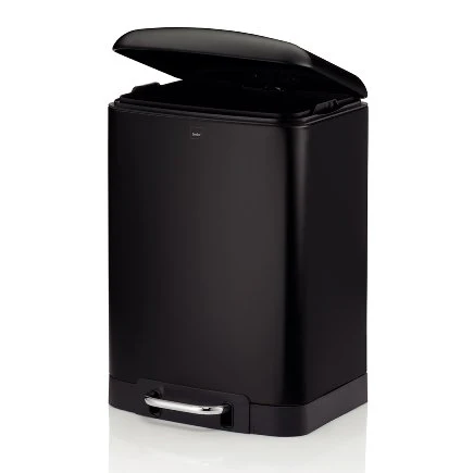 Pedal bin Davino Black - 12L - Inhomebuy