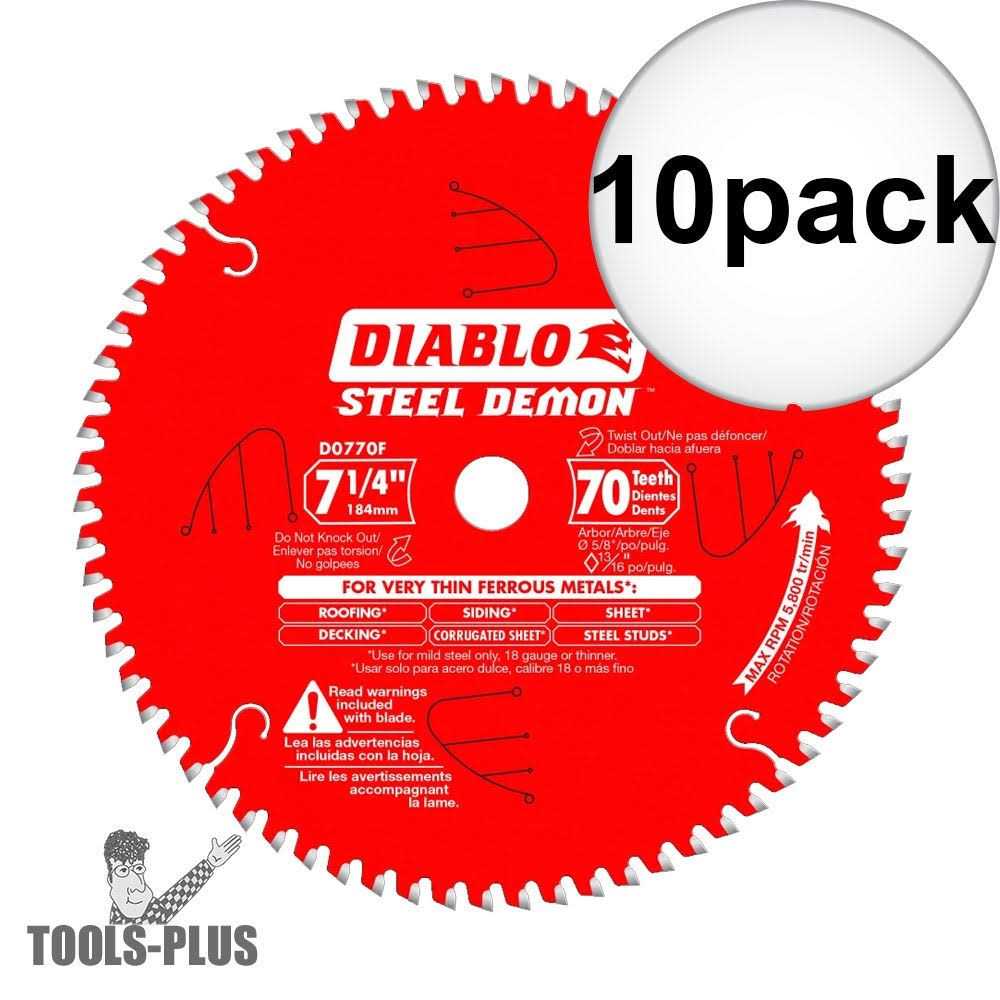 Diablo Steel Demon Cermet Circular Saw Blade D0748CFX - Inhomebuy