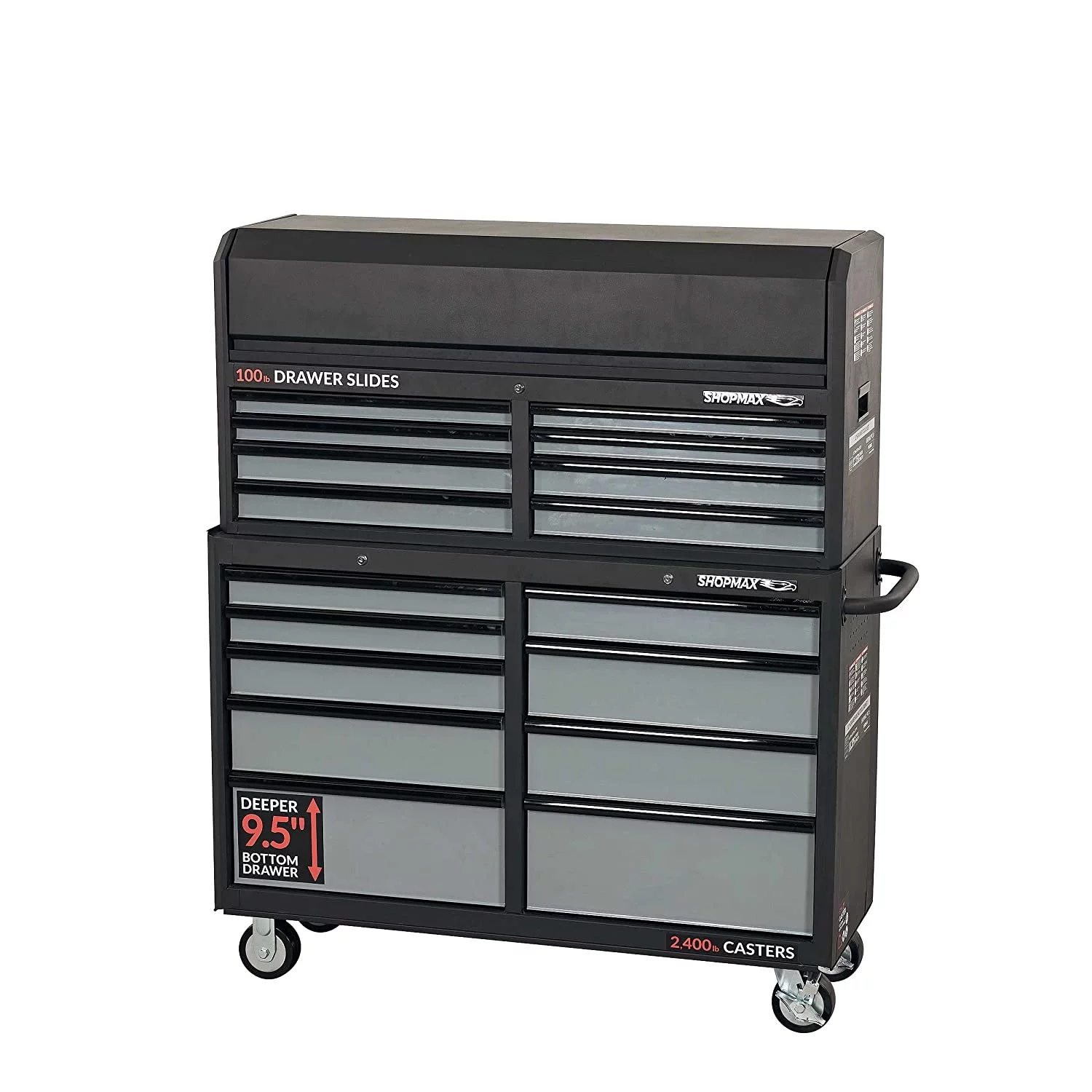 52 in. 17-Drawer Tool Chest and Rolling Cabinet Combo - Inhomebuy