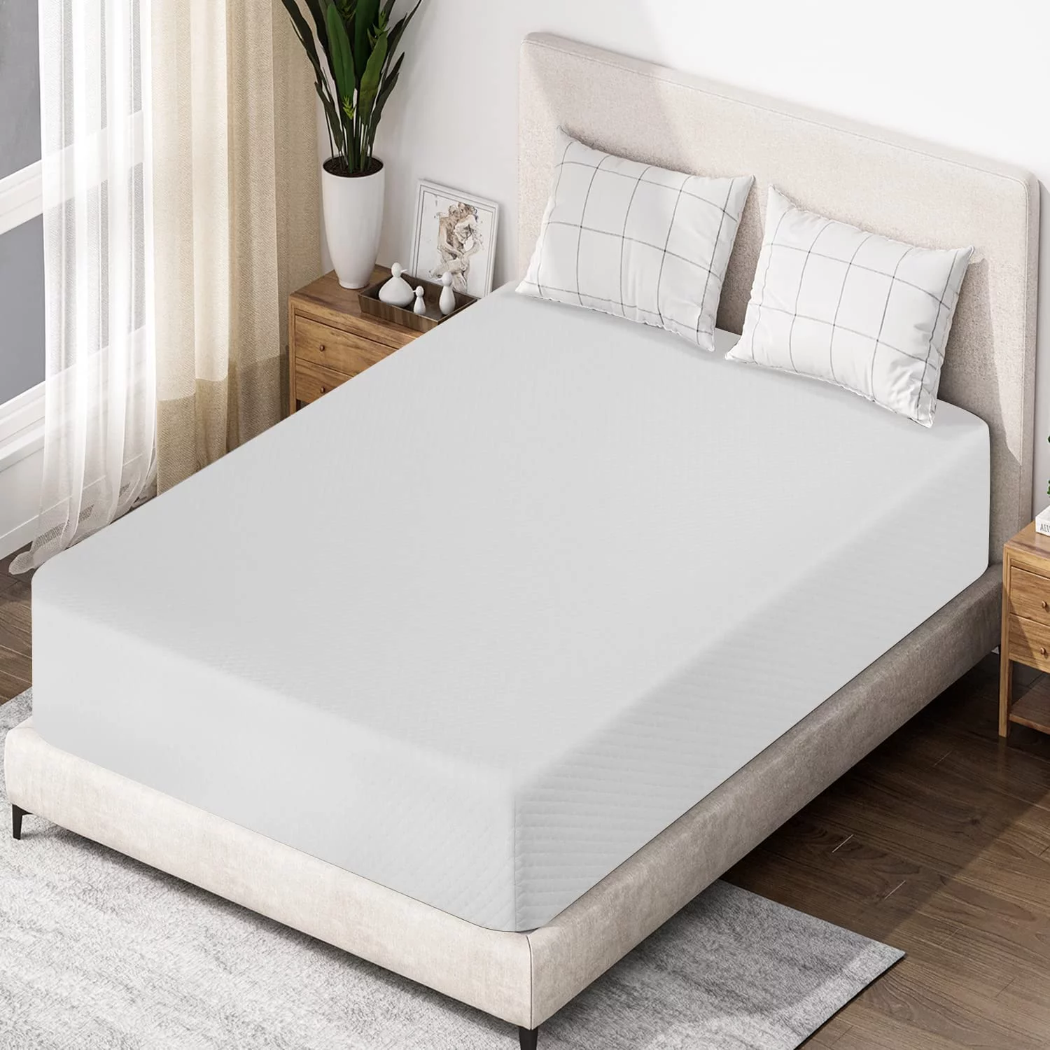 YRLLENSDAN 6 Inch Gel Memory Foam Mattress Medium Firm Mattresses Bed-in-a-Box, Twin - Inhomebuy