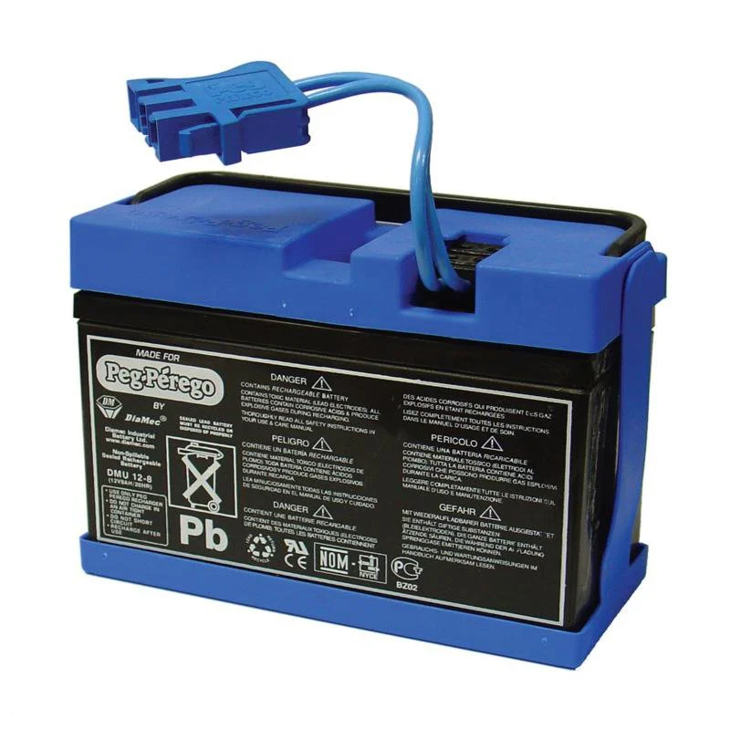 Official Peg Perego 12-Volt Rechargeable Battery - Inhomebuy