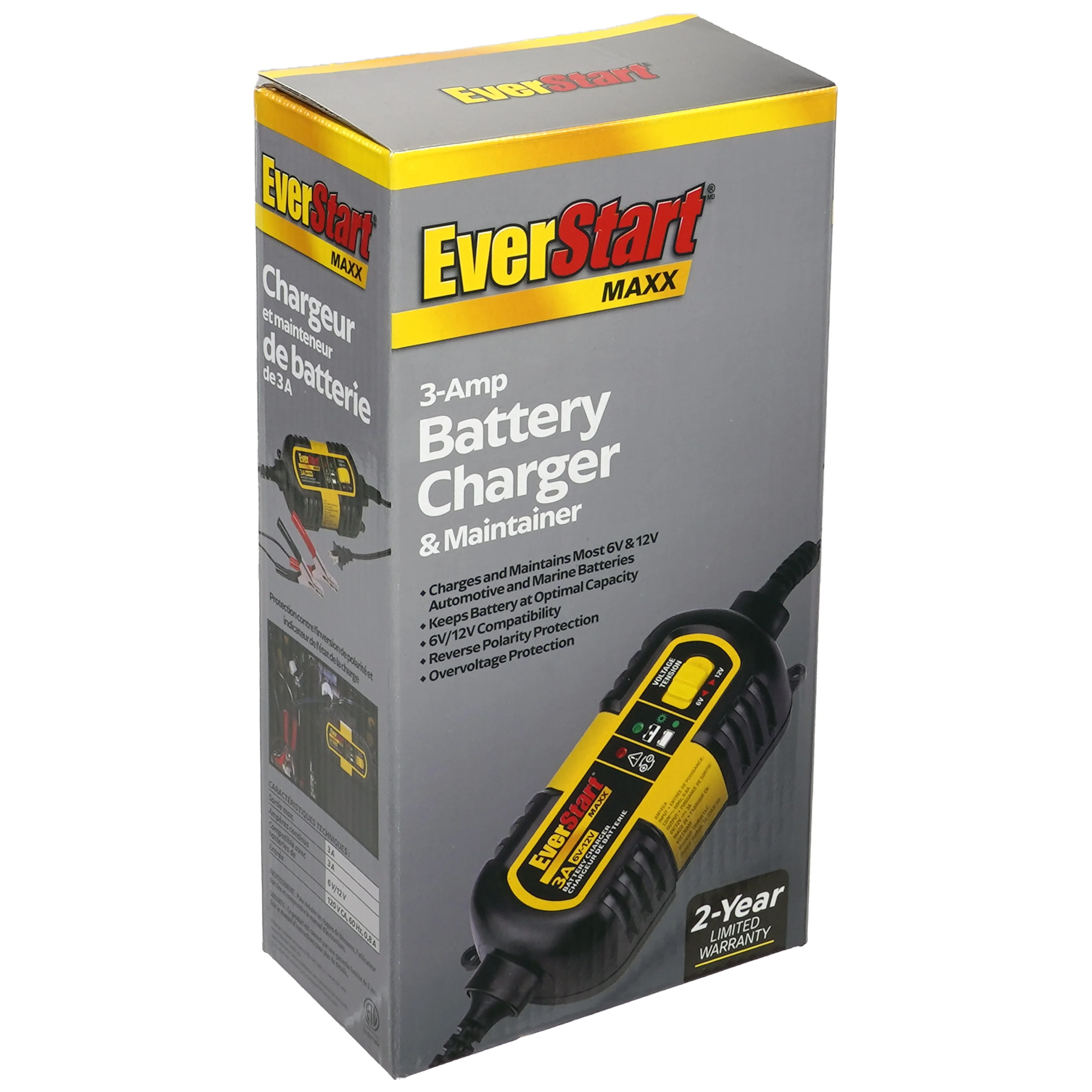EverStart MAXX 3 Amp 6V/12V Automotive Battery Charger (BC3E) - New - Inhomebuy