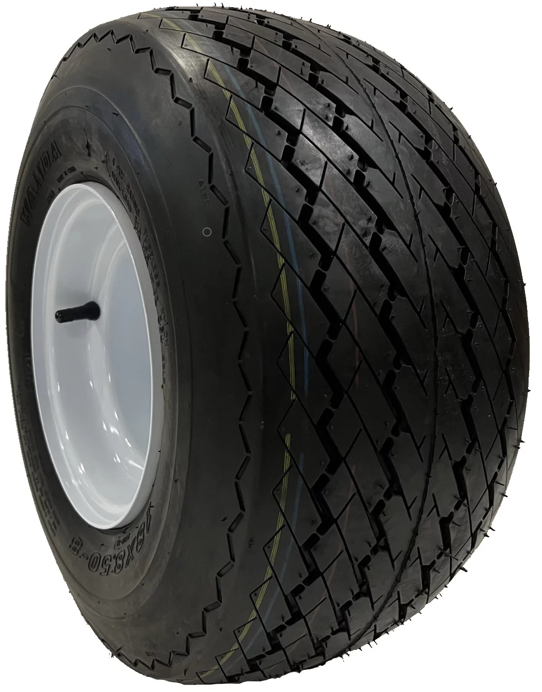 4-Pk Golf Cart Tire Rim Mounted 18-850-8 18X8.50-8 18 x 8.5 x 8 White 4 Lug Hole - Inhomebuy