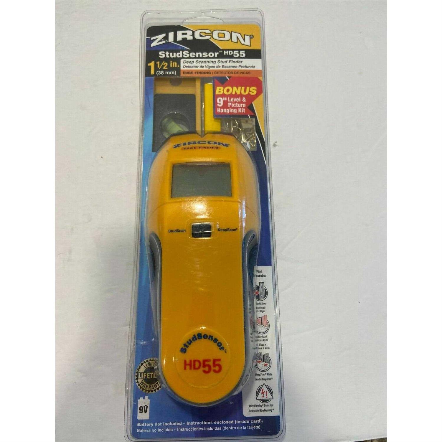 Zircon StudSensor A100 Wall Scanner and Center/Edge Locating Stud Finder with WireWarning Detection - Inhomebuy