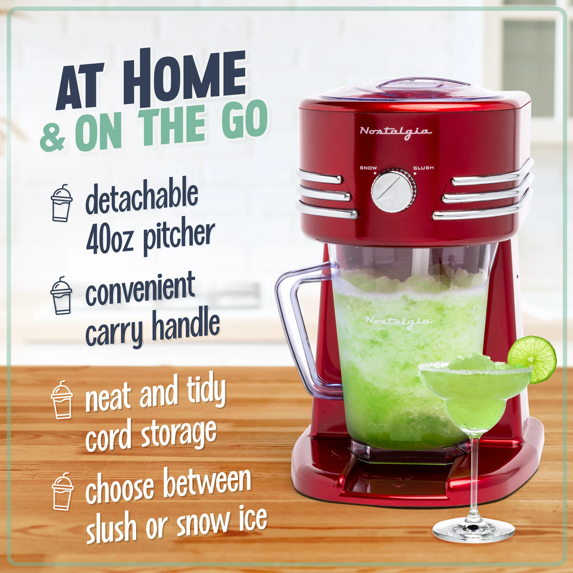 Retro 40-Ounce Frozen Beverage Station - Inhomebuy