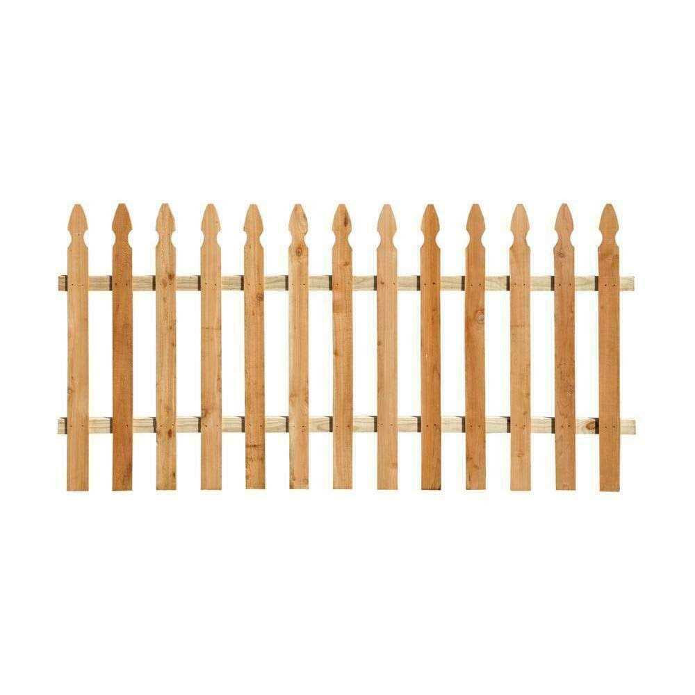 Outdoor Essentials 3-1/2 ft. Cedar French Gothic Fence Picket - Inhomebuy