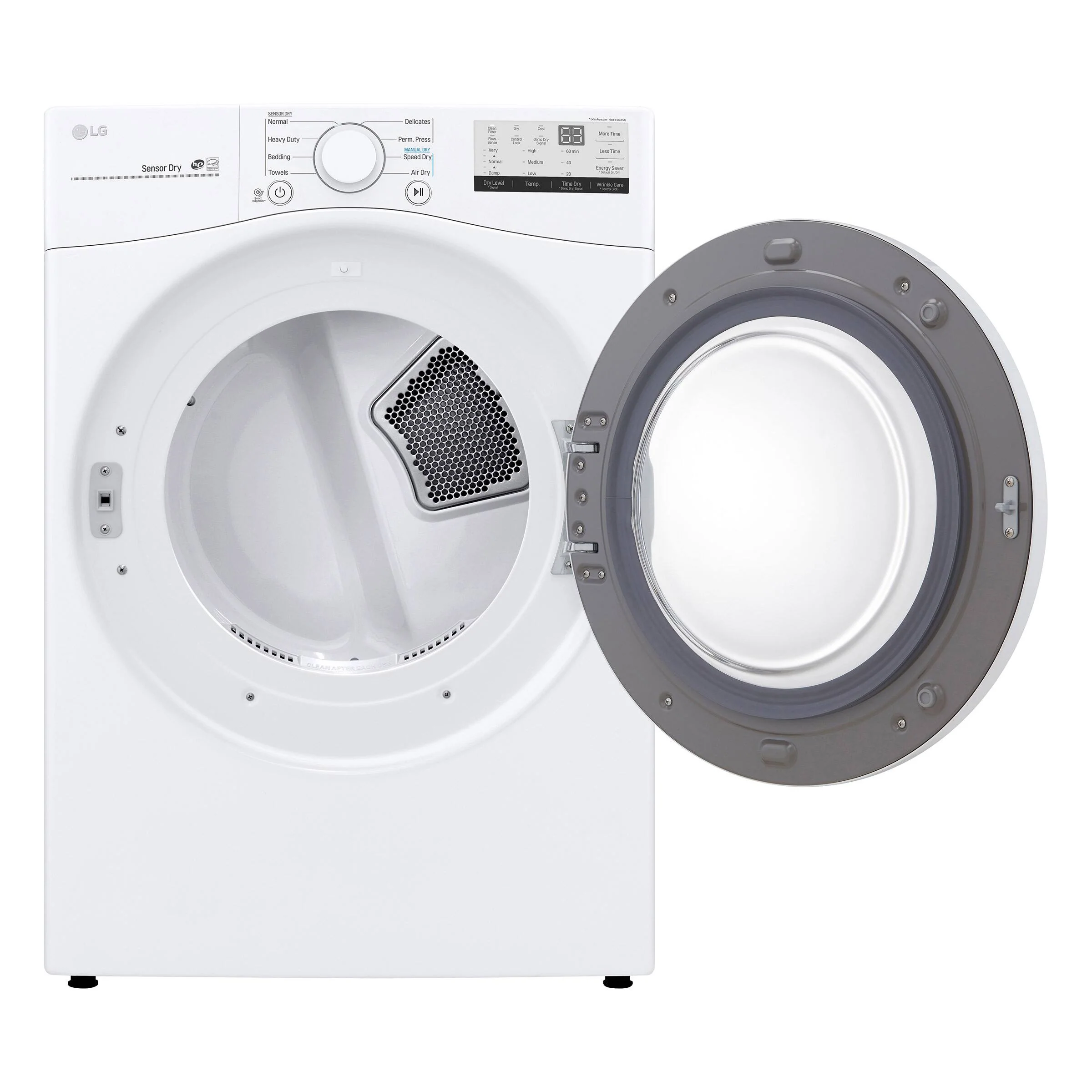 LG WHITE 7.4 CU. FT. ULTRA LARGE CAPACITY ELECTRIC DRYER - DLE3400W - Inhomebuy