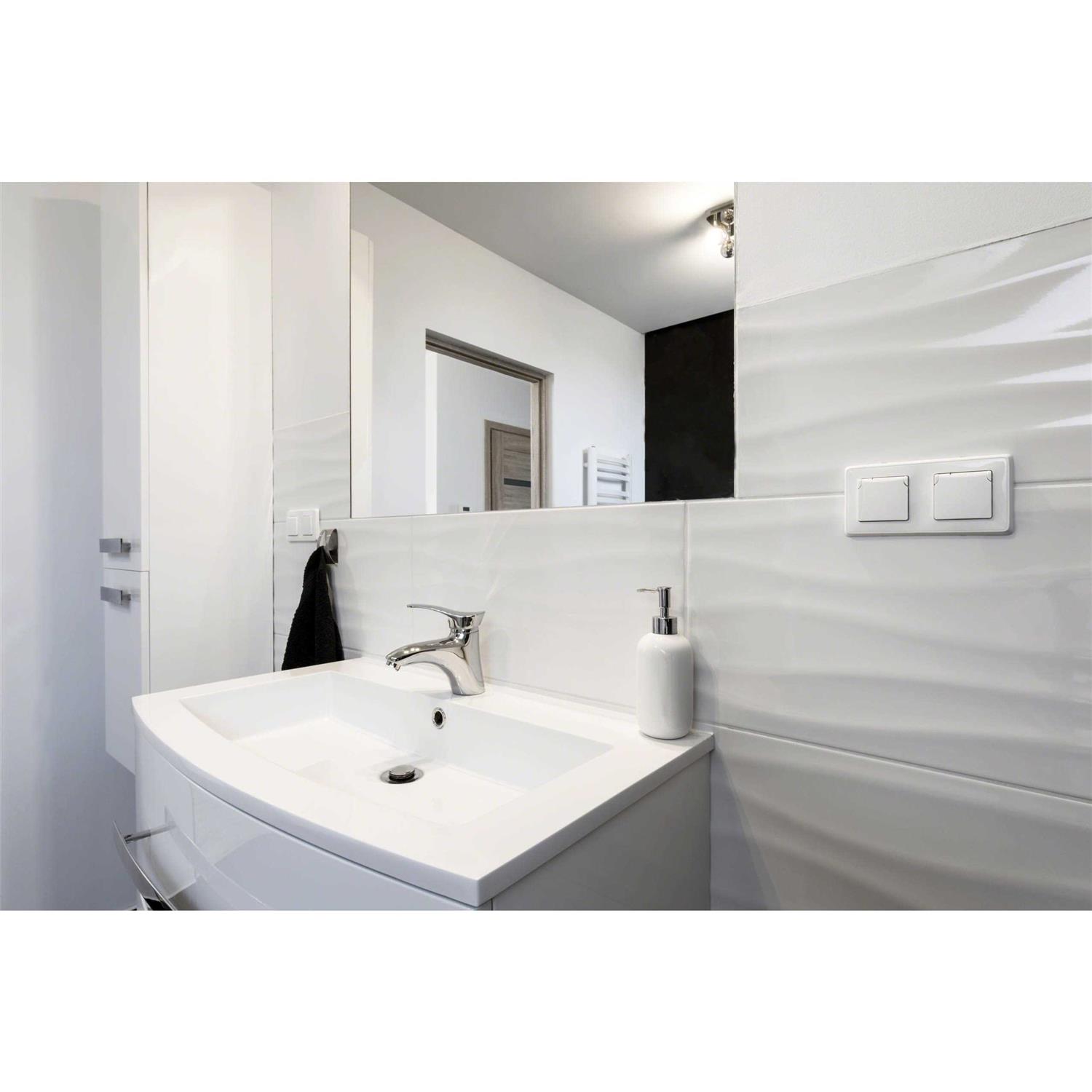 MSI Dove Gray Arabesque 10-1/2 in. x 15-1/2 in. x 8 mm Glazed Ceramic Mesh-Mounted Mosaic Wall Tile - Inhomebuy