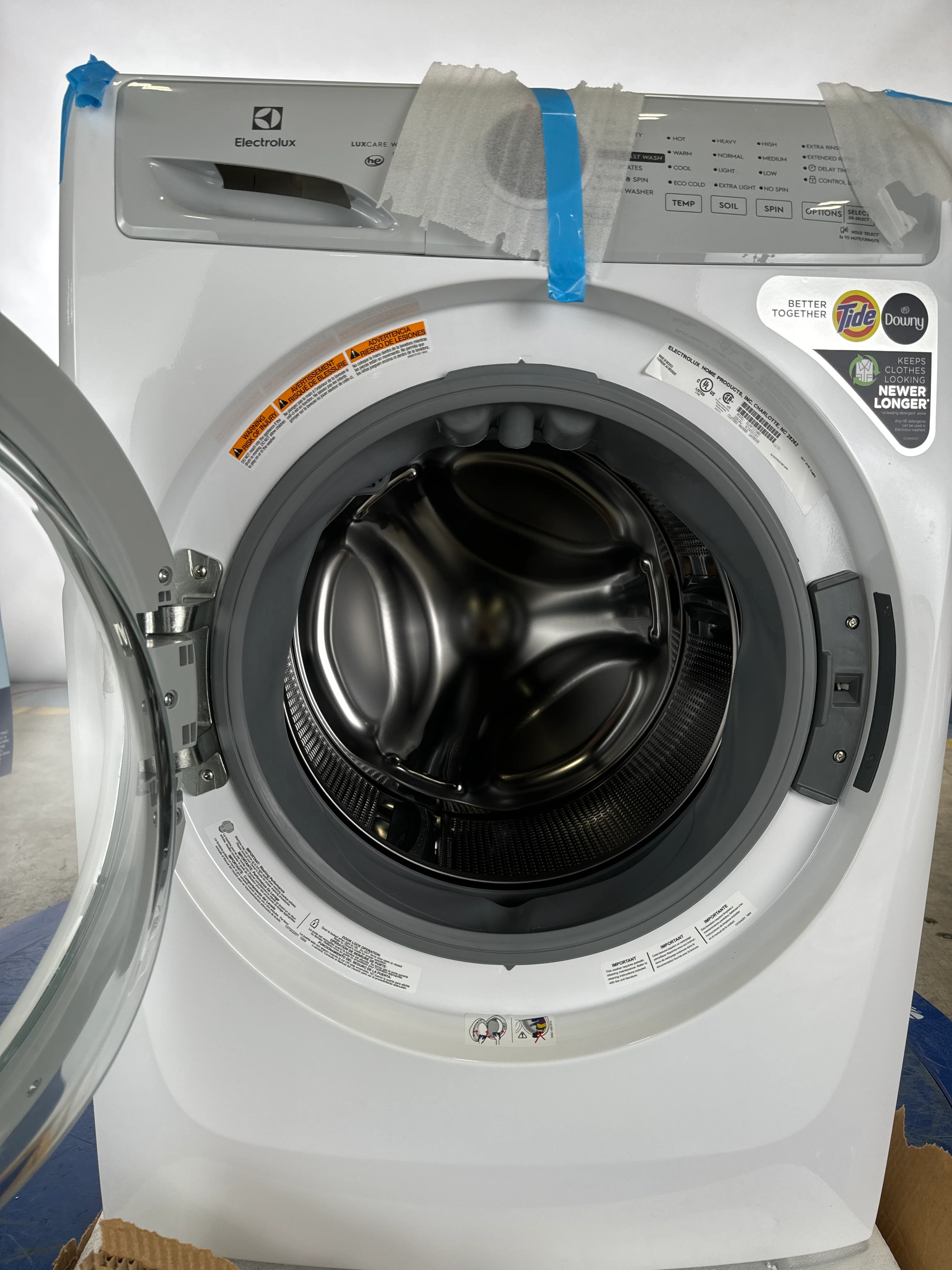 ELECTROLUX 3 SERIES 27 IN. 8.0 CU FT. WHITE ELECTRIC FRONT LOAD DRYER WITH LUXCARE LINT SHIELD - ELFE733CAW - Inhomebuy