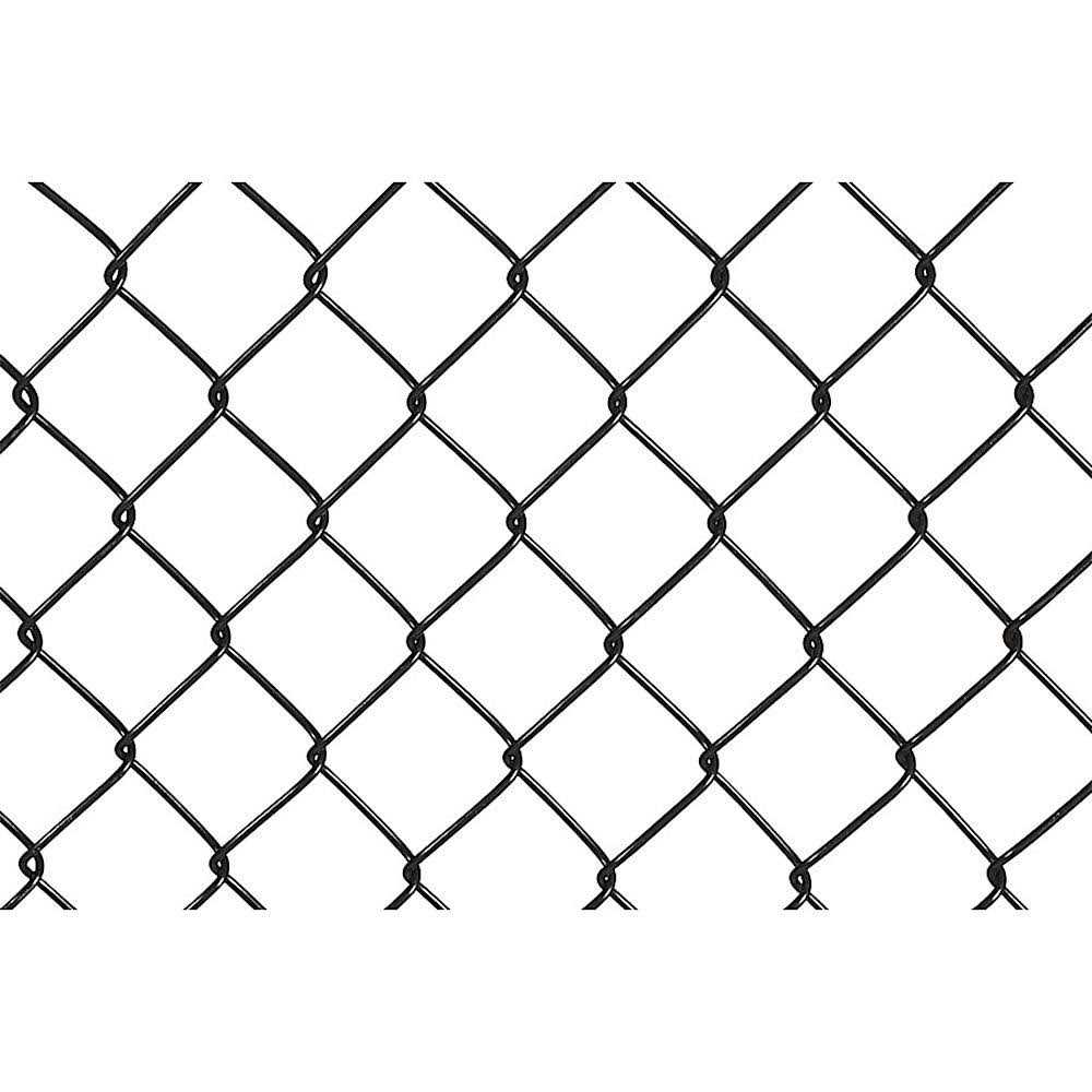 Unbranded H x 50-ft W 9-Gauge Vinyl Coated Steel Chain Link Fence Fabric with Mesh Size 2-in - Inhomebuy