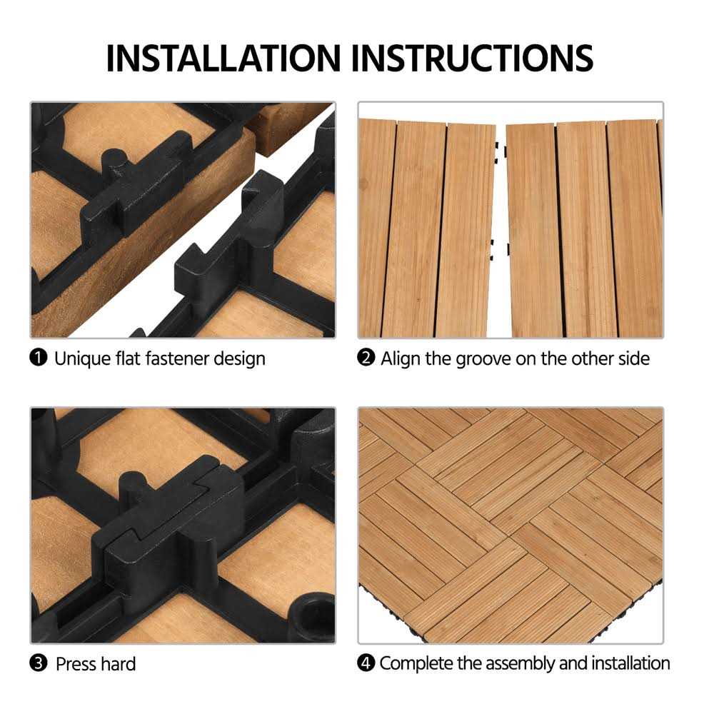 Yaheetech 27pcs Wood Flooring Tiles for Patio - Inhomebuy