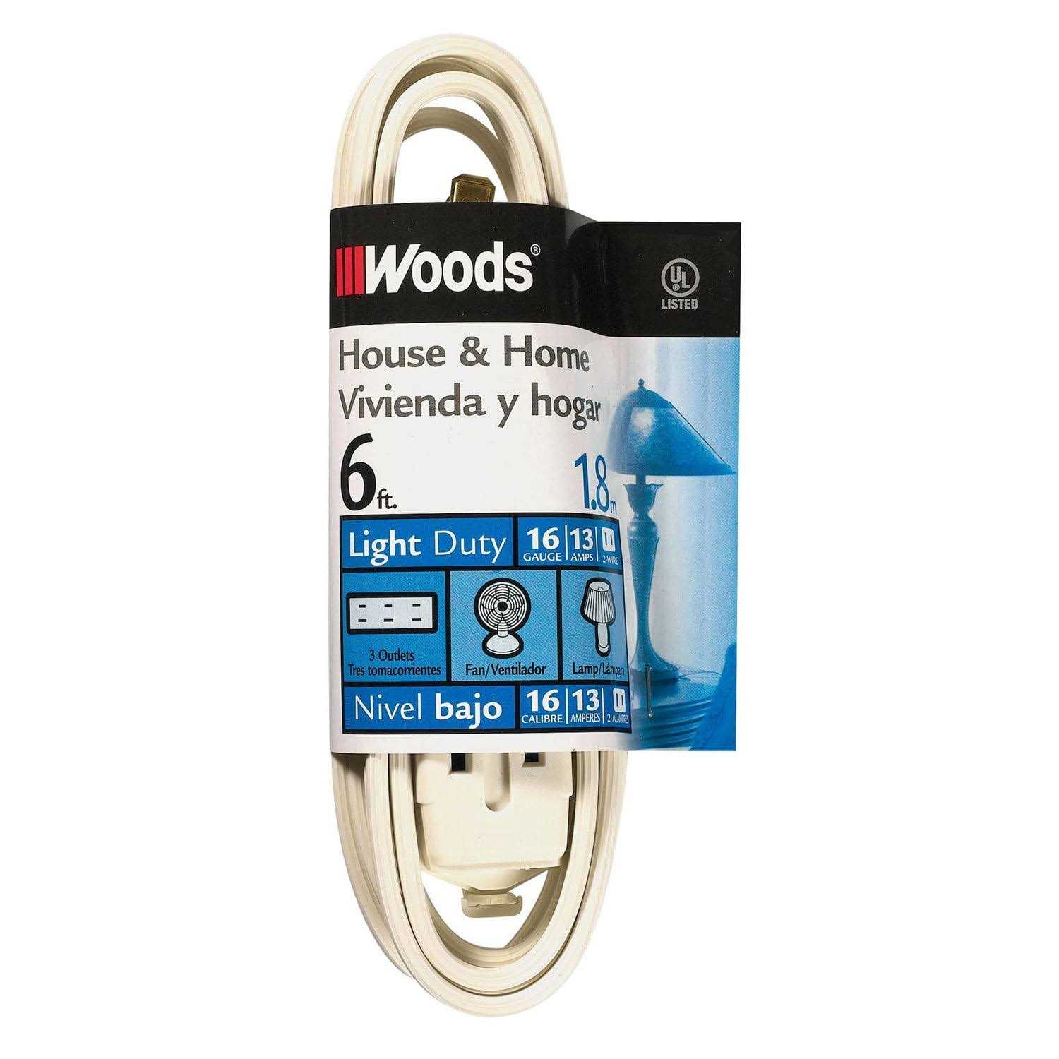 Woods Cube Extension Cord Tap - Inhomebuy