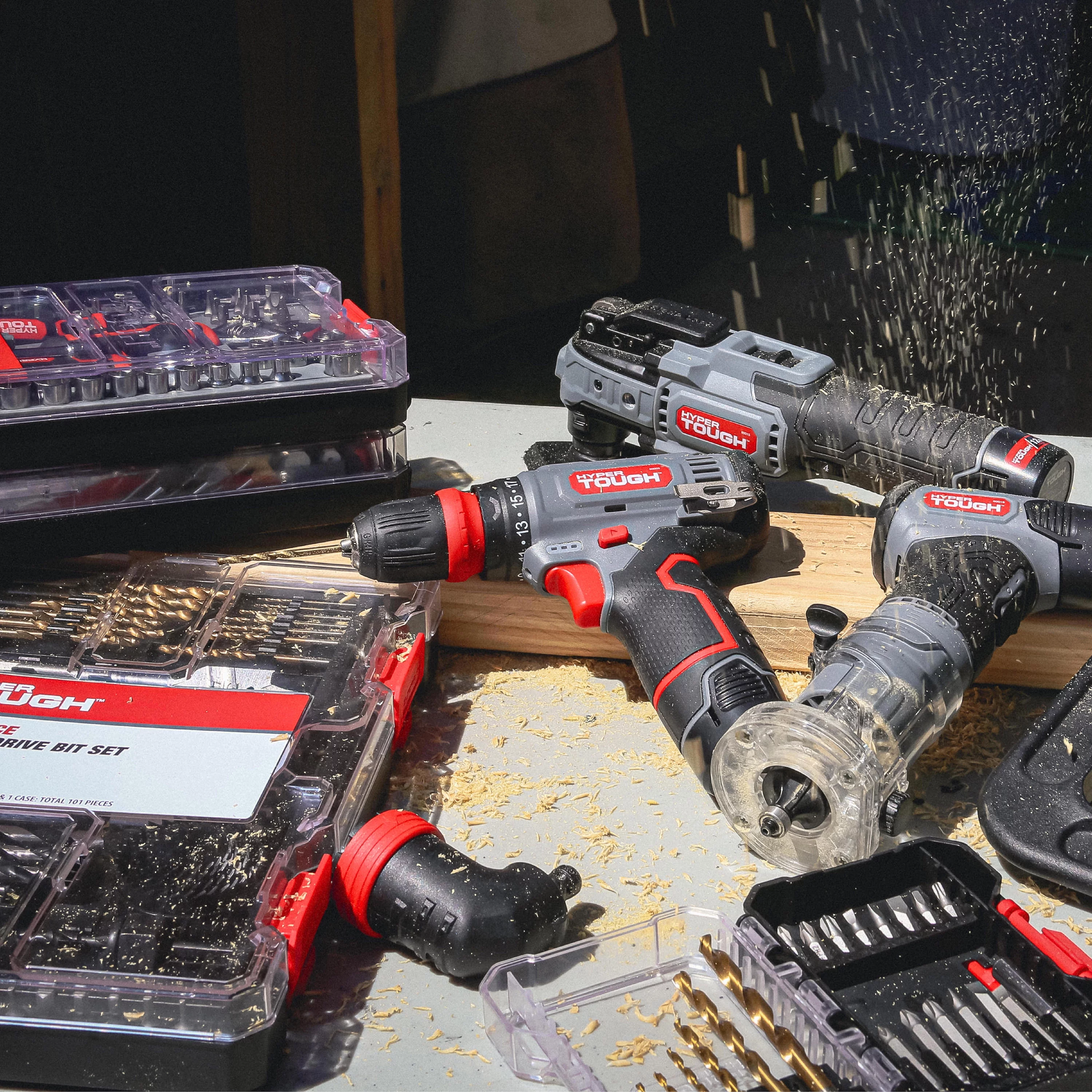 Hyper Tough 12-Volt Cordless Brushless Cut Off Tool, 80007 - Inhomebuy