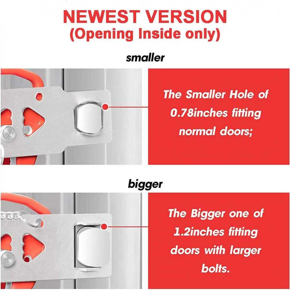 Portable Door Jammer for Travel Safety Anti-Slip Door Lock Stopper Security Device - Inhomebuy