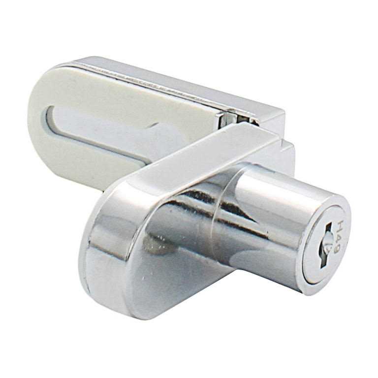 Crl Chrome No-Drill Showcase Lock 255CHKA - Inhomebuy