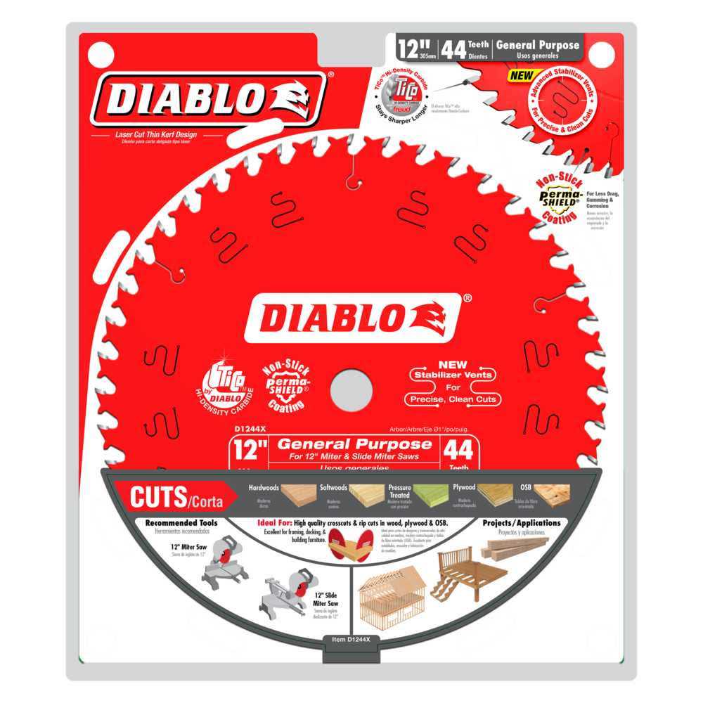 Diablo D1050CF 10 in. x 50 Tooth Steel Demon Cermet II Saw Blade - Inhomebuy
