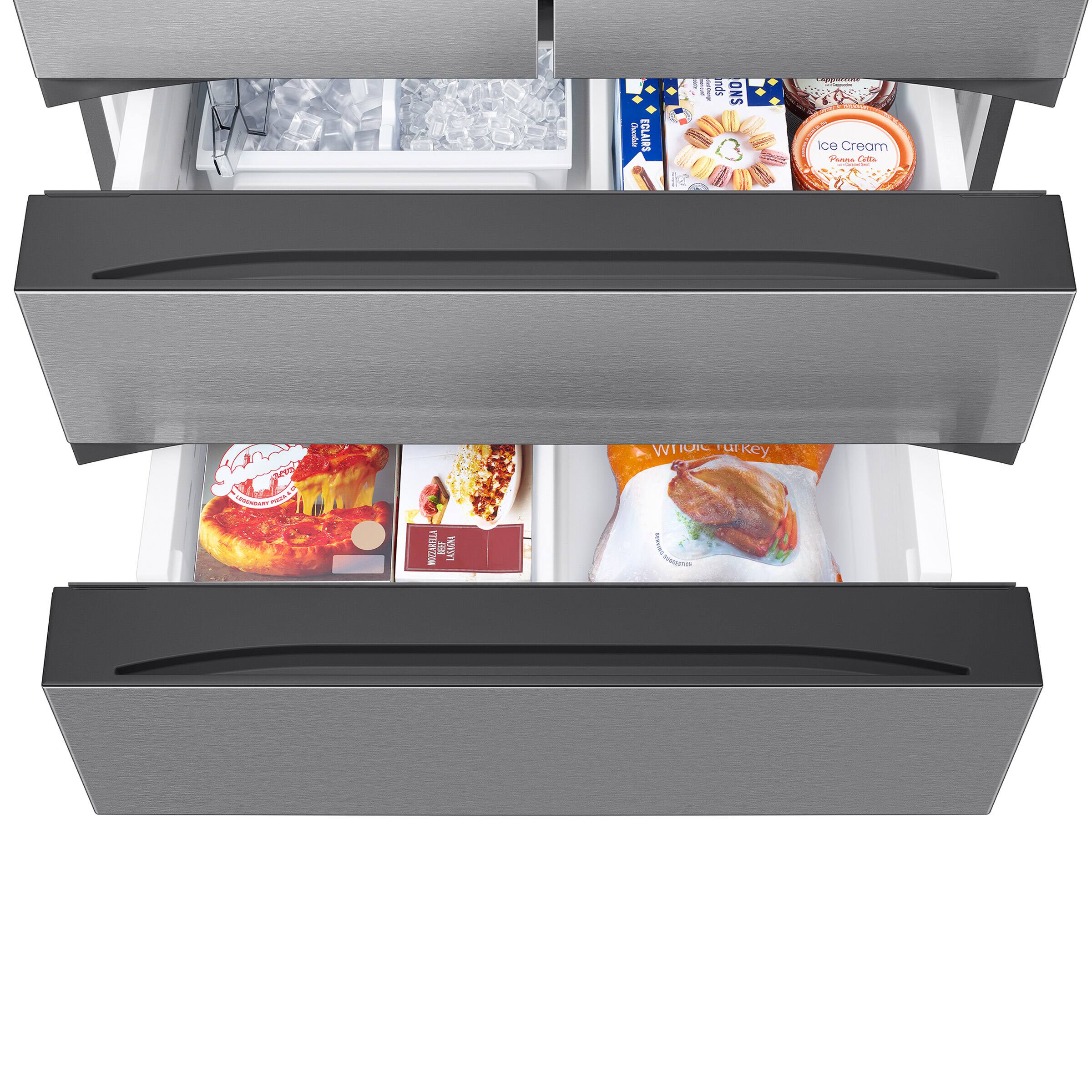 SAMSUNG 36 IN 30.8 CU. FT. STAINLESS STEEL 4 DOOR FRENCH DOOR REFRIGERATOR WITH SPACEMAX TECHNOLOGY - Inhomebuy