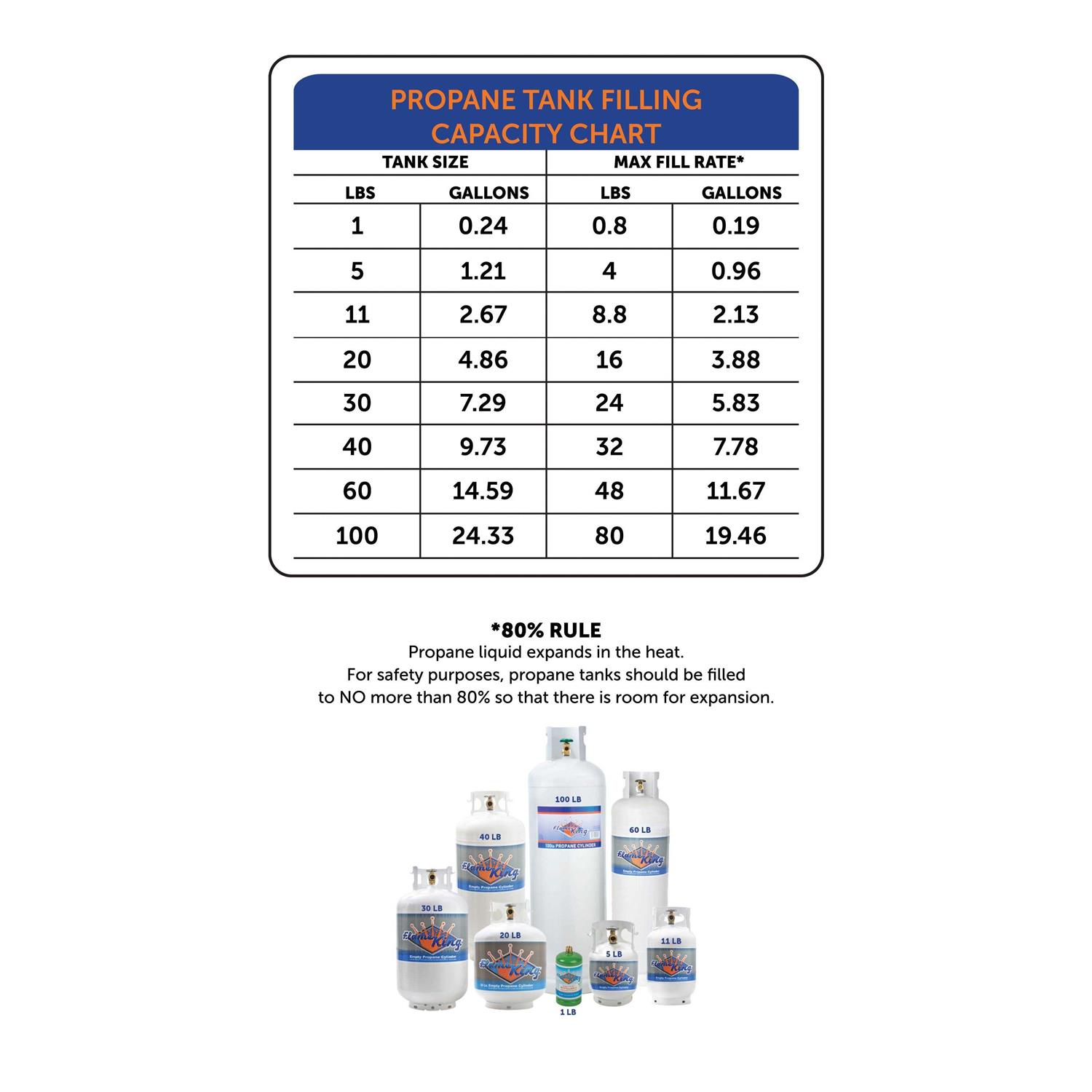 Flame King 10 Pound Propane Tank Cylinder with Type 1 OPD Valve - Inhomebuy