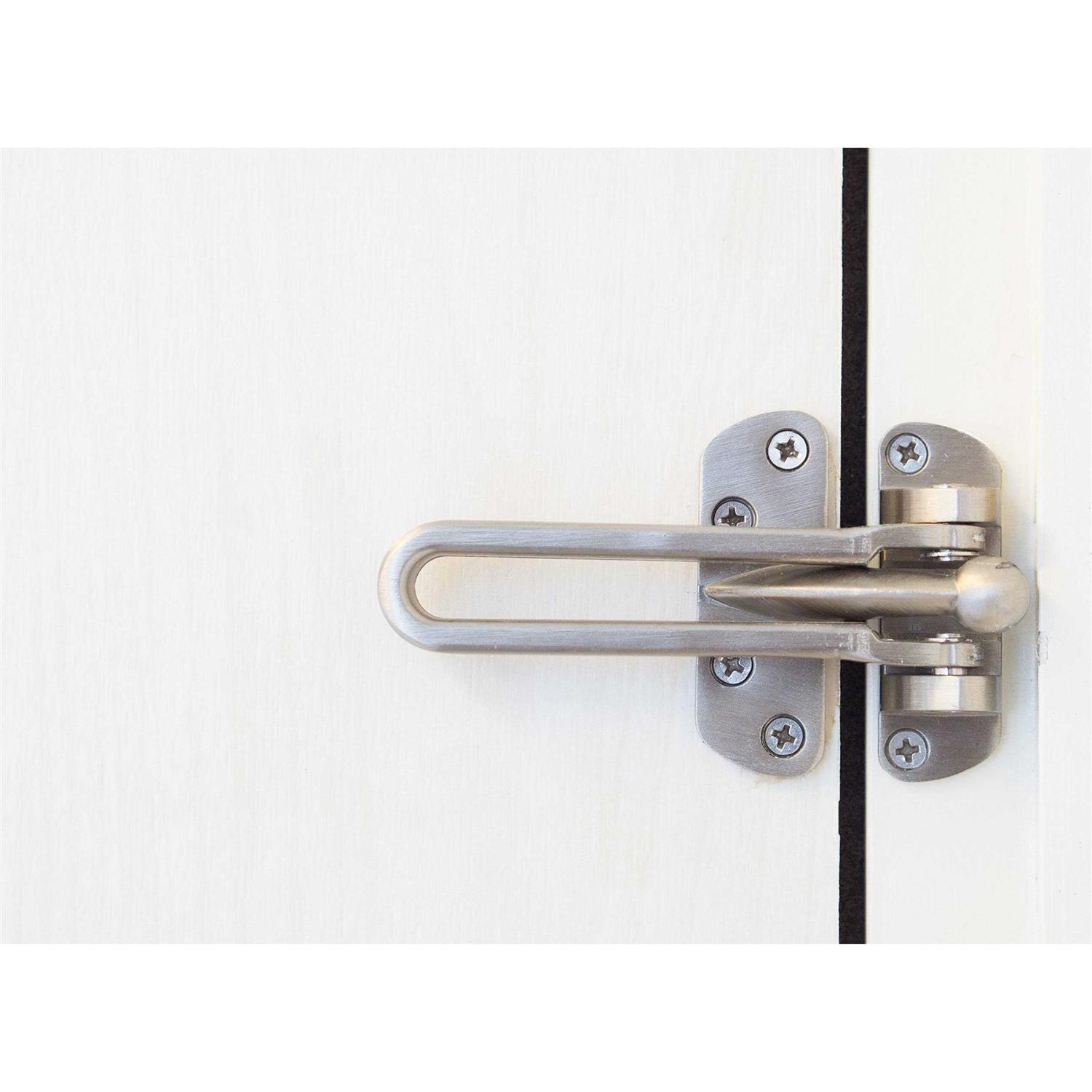National Hardware Door Security Guard Brass - Inhomebuy