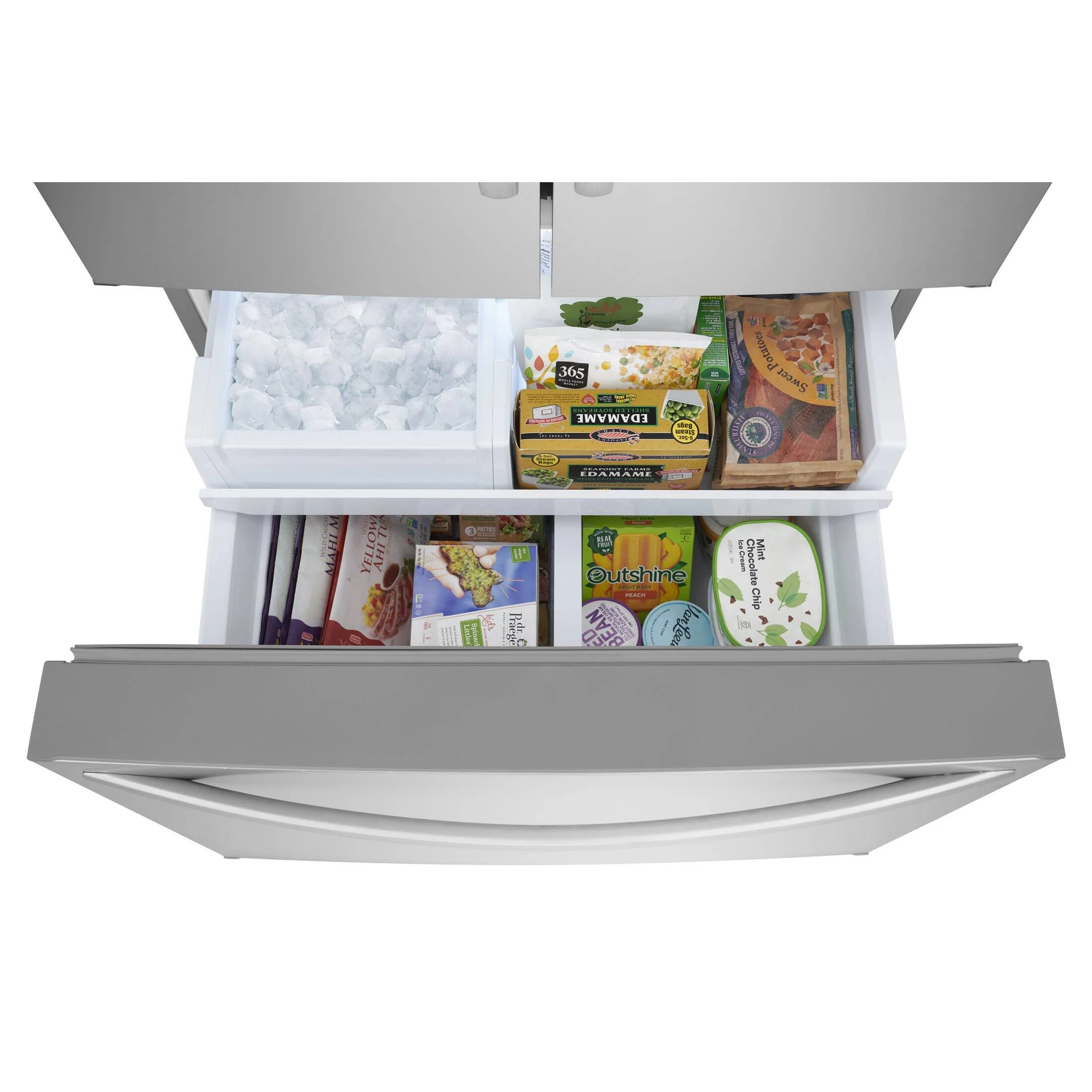 FRIGIDAIRE 36 IN 28.8 CU. FT. STAINLESS STEEL FRENCH DOOR REFRIGERATOR WITH INTERNAL WATER DISPENSER - Inhomebuy