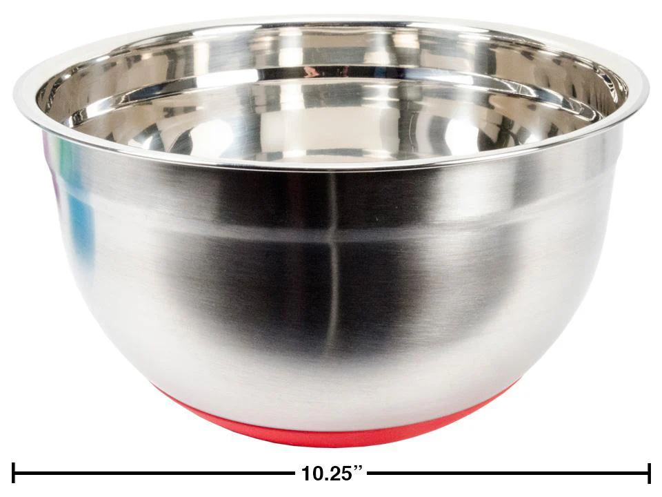 Luciano 10.25'' Mixing Bowl w/ silicone bottom | 70323 - Inhomebuy