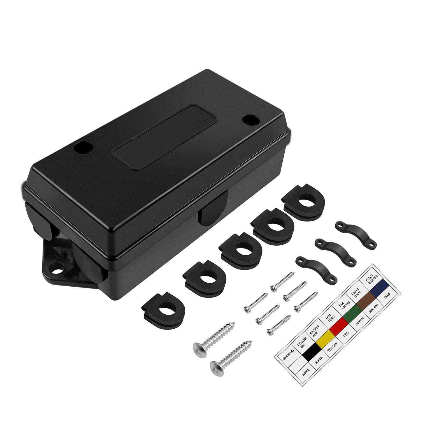 Nilight 50004r 120 Pcs/60 Pairs Quick Splice Wire Terminals T-tap Self-stripping with Nylon Fully Insulated Male Quick Disconnects Kit - Inhomebuy