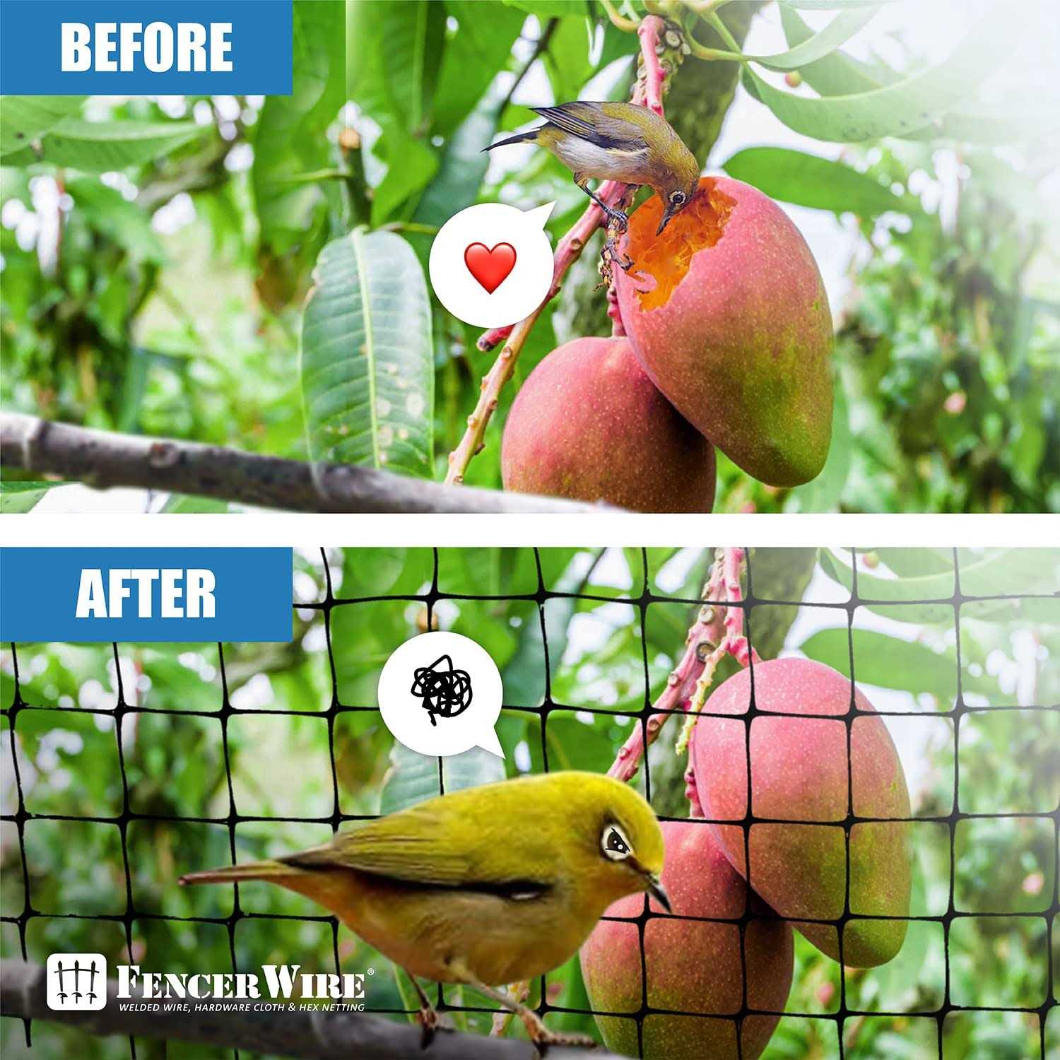 Fencer Wire 4 ft. x 50 ft. 10-Gauge Welded Wire Fence with Mesh 2 in. x 2 - Inhomebuy