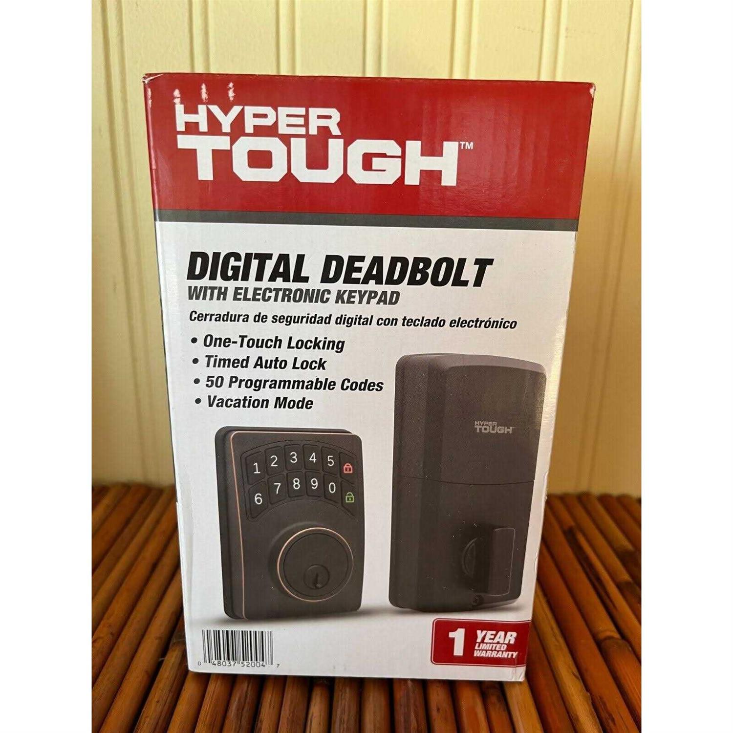 Hyper Tough Digital Deadbolt 1752002 - Inhomebuy