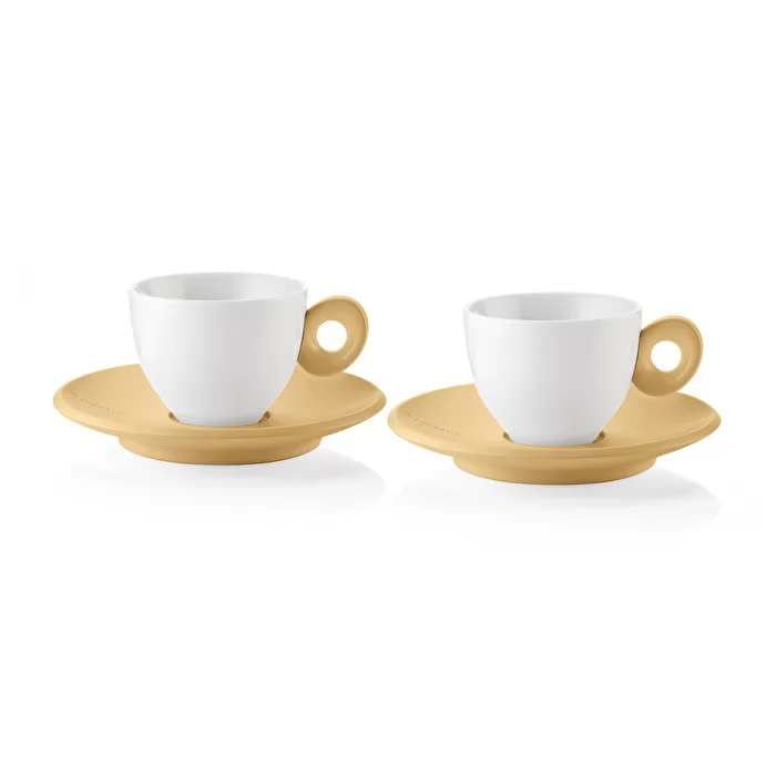 Everyday Set Of 2 Espresso Cups yellow - Inhomebuy