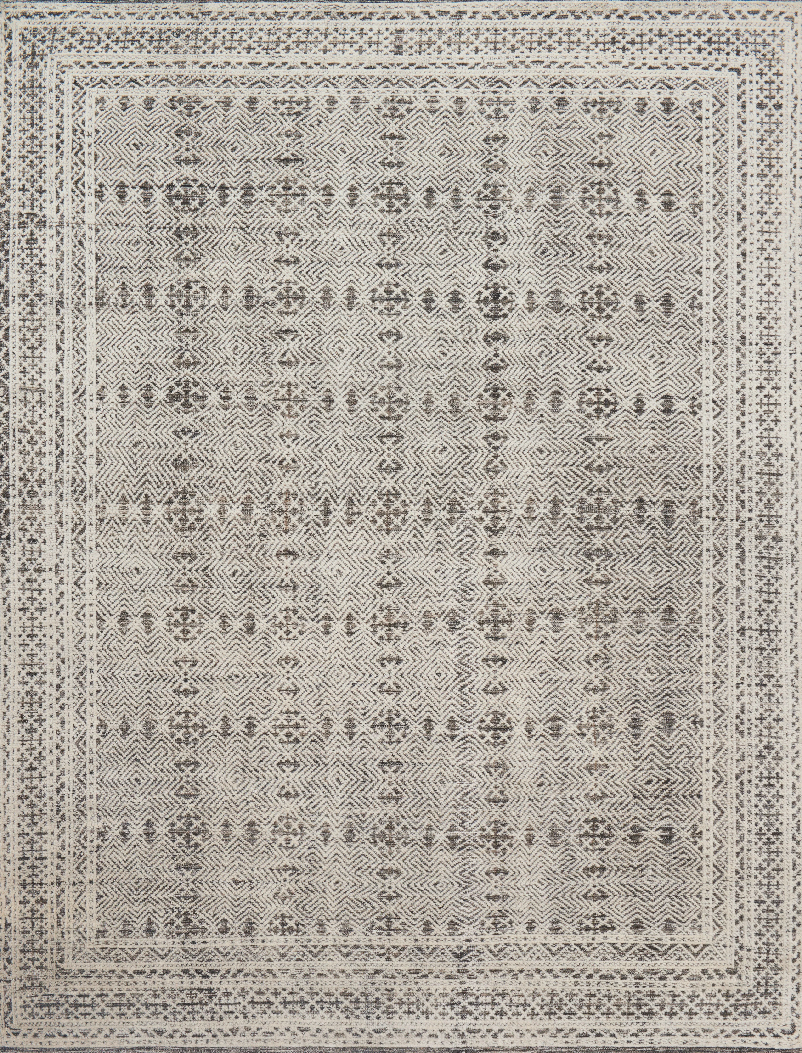 Loloi Rugs Origin Collection Rug in Grey, Ivory - 6' x 9' - Inhomebuy