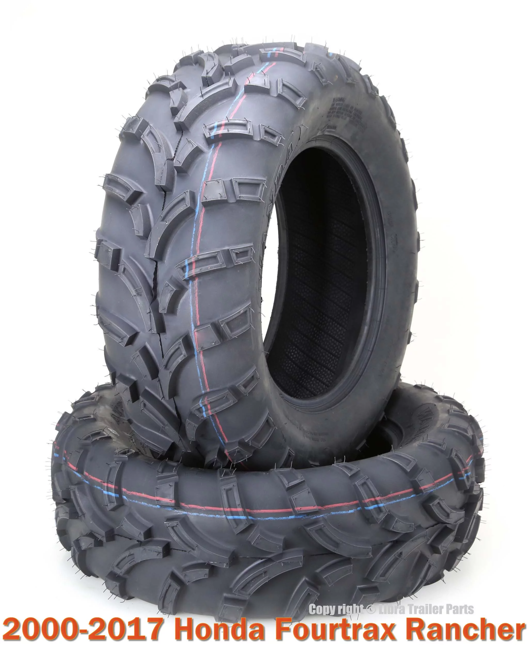 2 Front ATV Tire Set 24x8-12 24x8x12 for 2000-2017 Honda Fourtrax Rancher - Inhomebuy