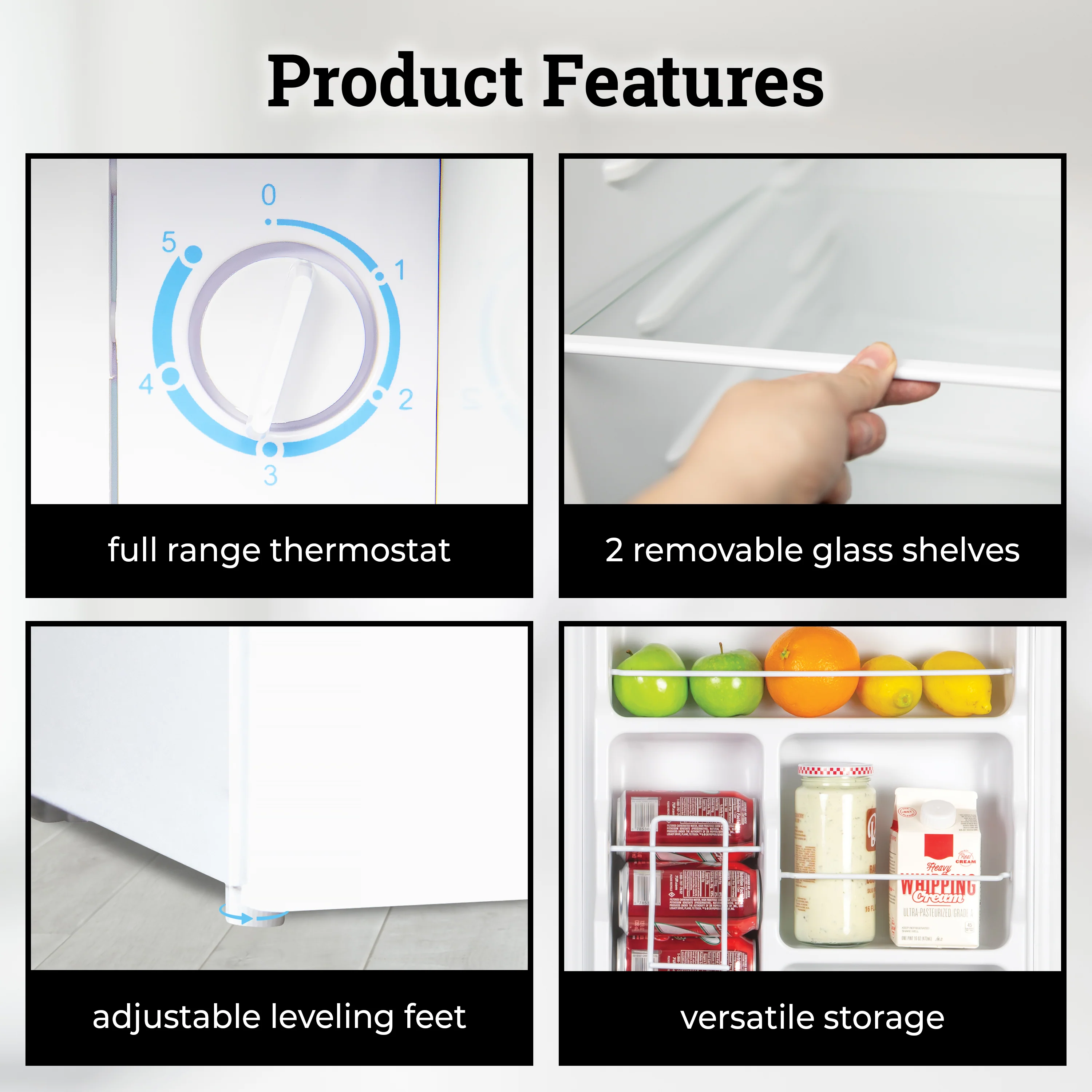 Igloo 3.2 Cu. Ft. Refrigerator w/ Freezer, White - Inhomebuy