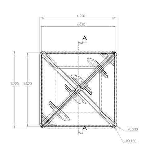 Outdoor Essentials 4 in. x 4 in. x 72 in. White Vinyl Fence Post - Inhomebuy