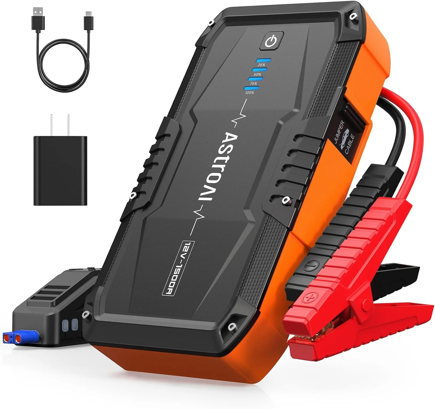 Car Jump Starter, 1500A Battery Jump Starter, Portable Car Charger, 12V Auto Jump Box - Inhomebuy