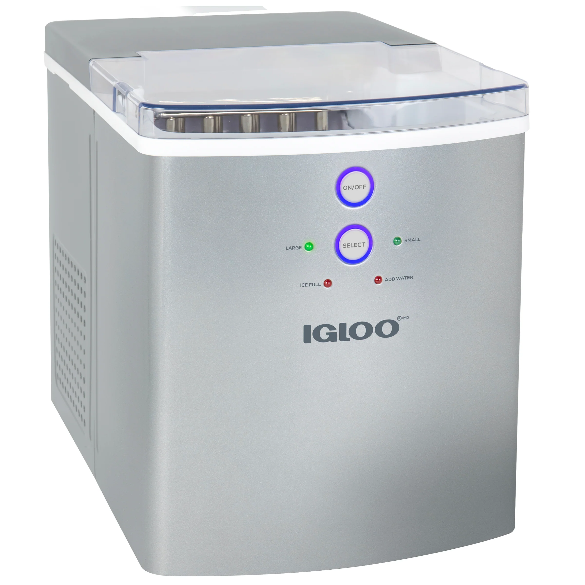 IGLOO® 33-Pound Automatic Portable Countertop Ice Maker Machine, Silver - Inhomebuy