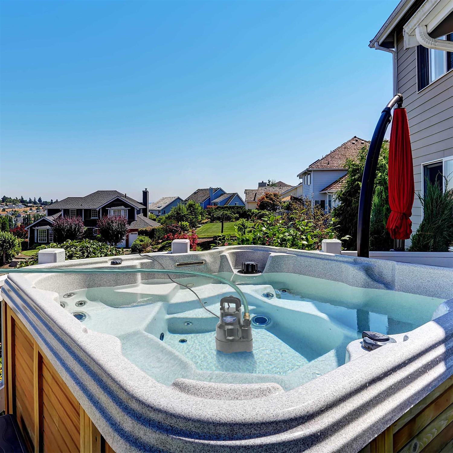 Superior Pump 1/3 HP Submersible Thermoplastic Utility Pump 91330 - Inhomebuy