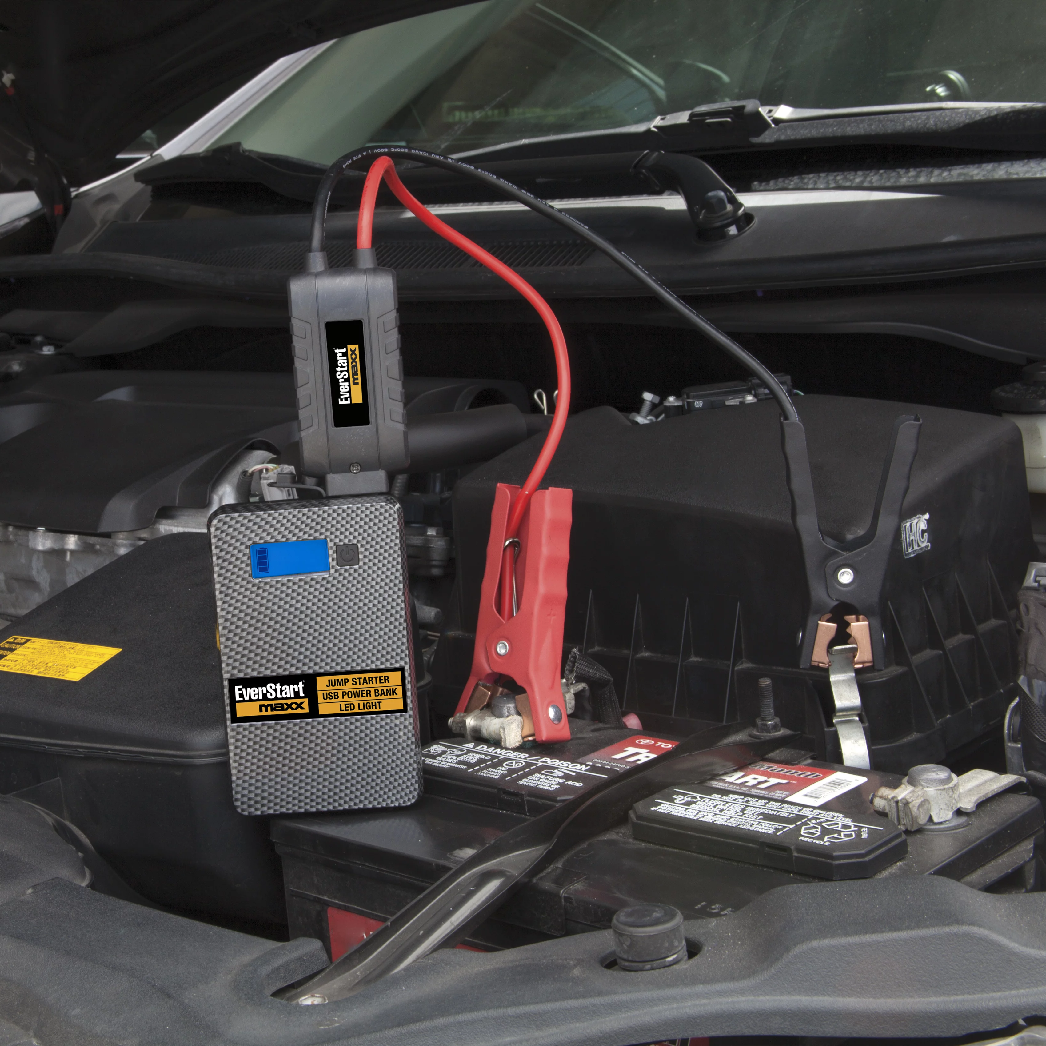 Everstart Maxx Compact 800 Amp 12 Volts Lithium Jump Starter with USB - Inhomebuy