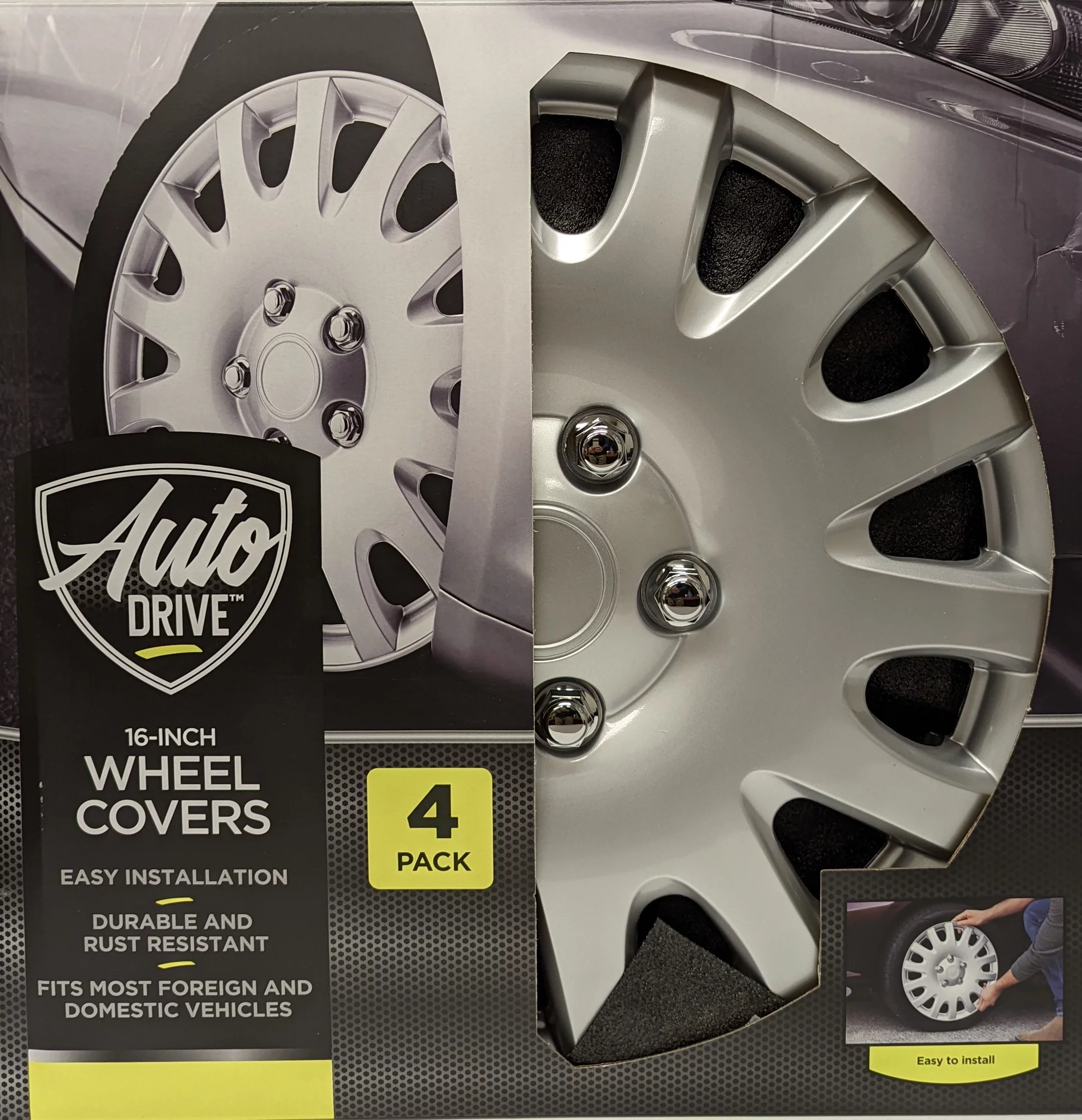 Auto Drive 16-in Wheel Cover, KT321-16SL - Inhomebuy