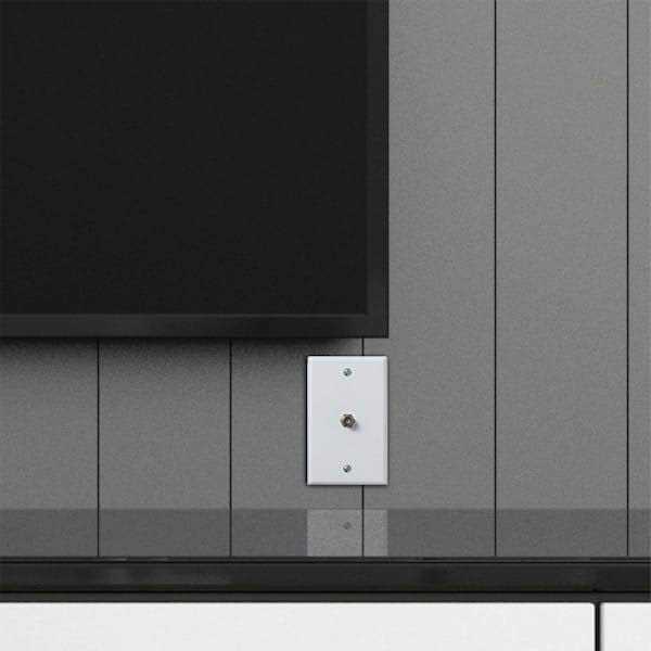 Newhouse Hardware 1-Port TV Cable Wall Plate F Connector - Inhomebuy