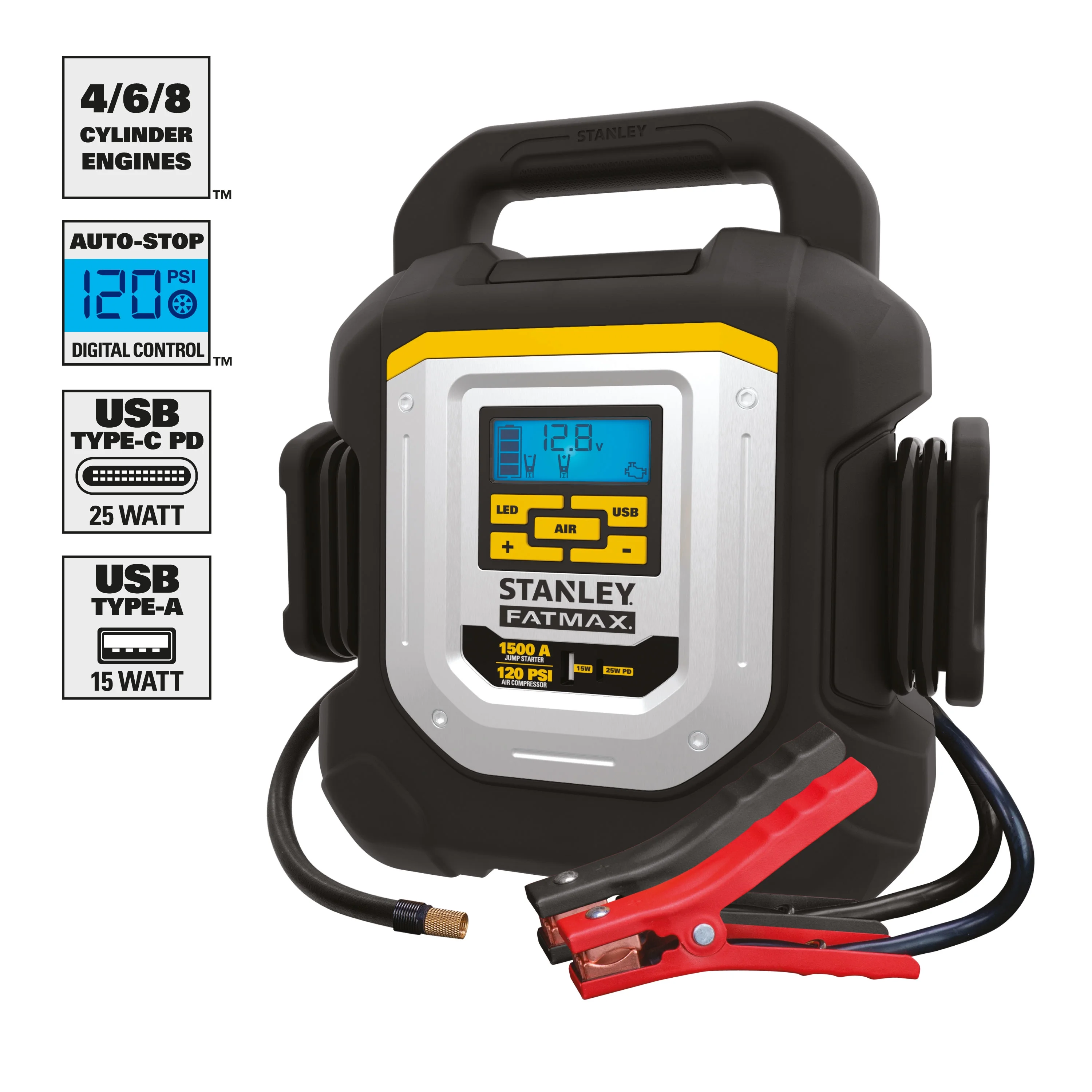Stanley J15CF 1500 Amp Jump Starter - Inhomebuy