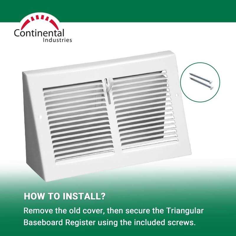 White Triangular Baseboard Grill - Inhomebuy